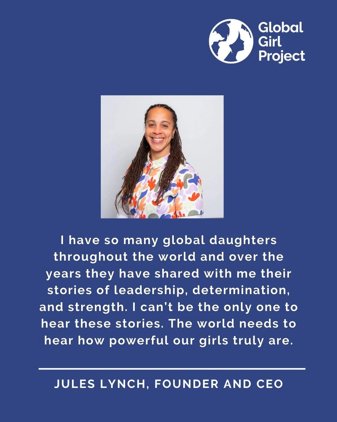 In 2014, Jules Lynch @professoraforte founded Global Girl Project after recognising a clear gap. Leadership and exchange opportunities were widely available for girls in the Global North, yet marginalised girls across the Global Majority were being l