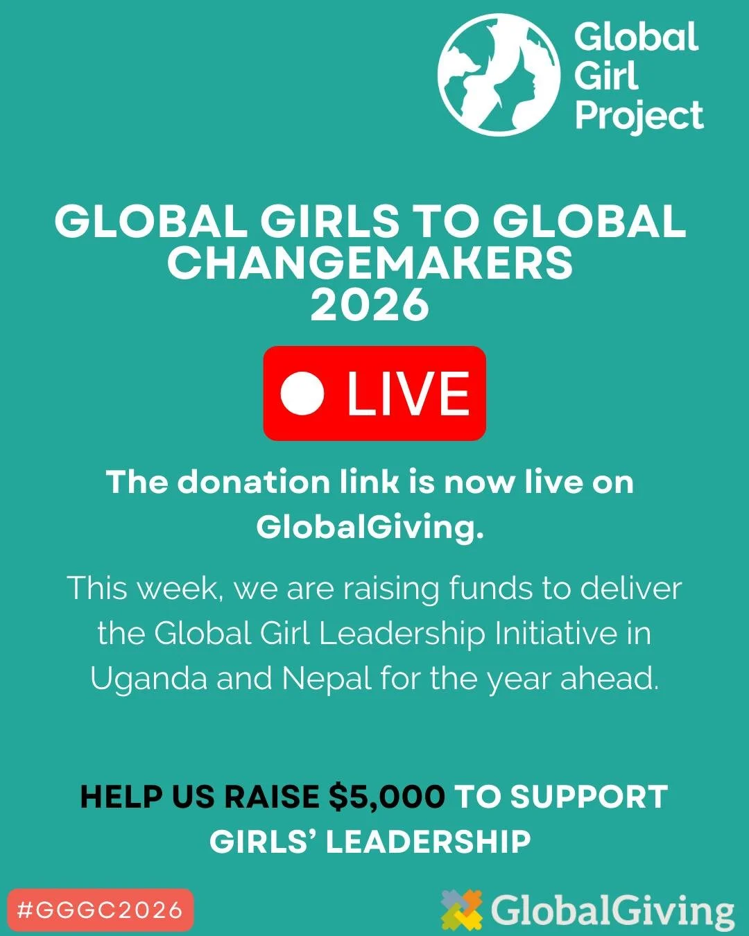 The moment is here. Our March fundraiser is now live🥳

Across Uganda and Nepal, girls are stepping into leadership. They are finding their voice, challenging injustice, and designing solutions to the challenges they see around them. They are not wai