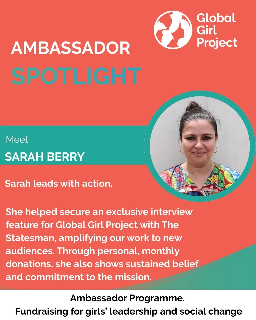 Every chapter of Global Girl Project has been shaped by women who choose to lead with purpose. We have proudly celebrated our founding ambassadors, women who helped lay strong foundations for impact. Now, the torch is being passed.

Today, we celebra