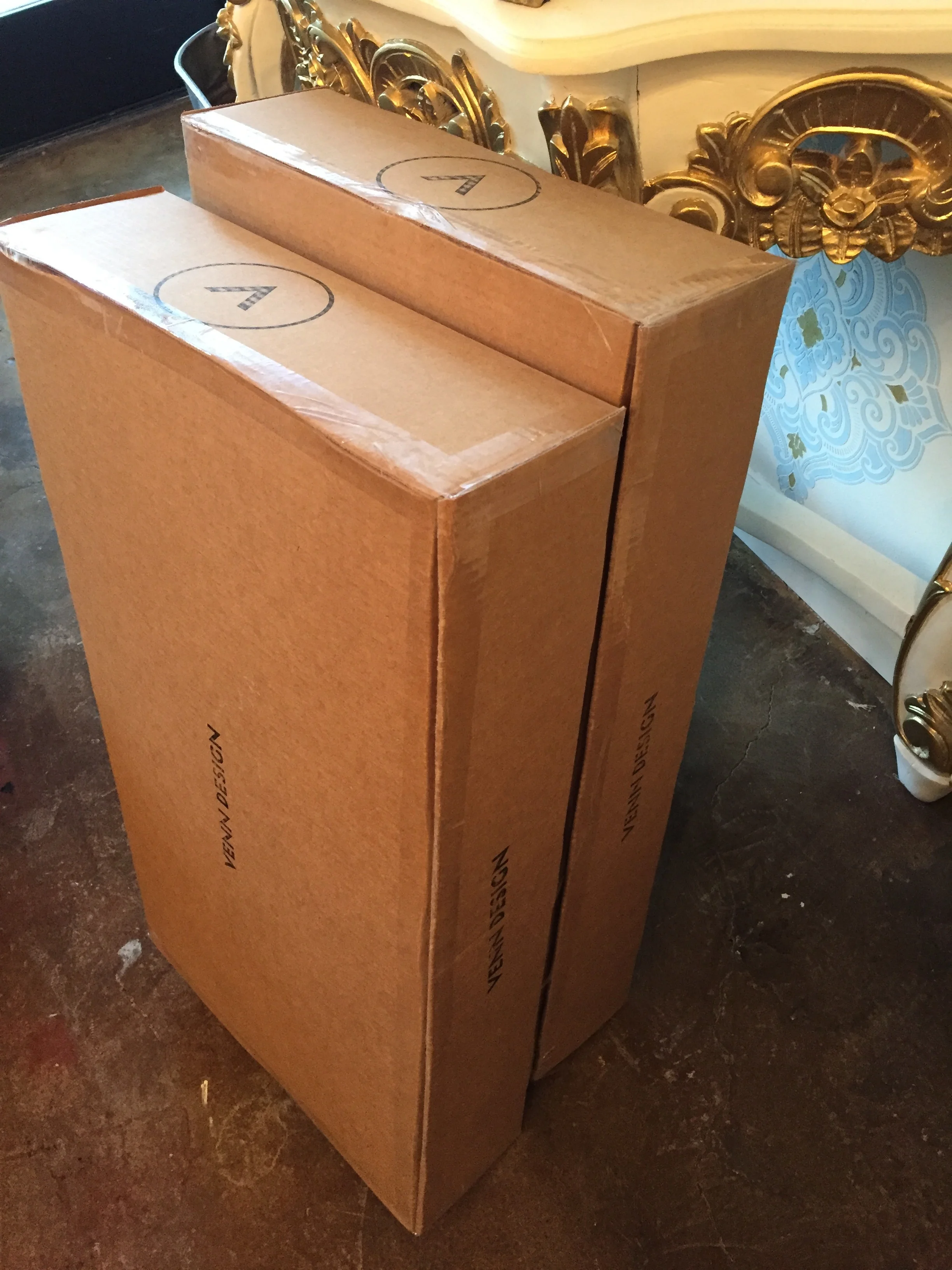 Flat packaging ships easily worldwide