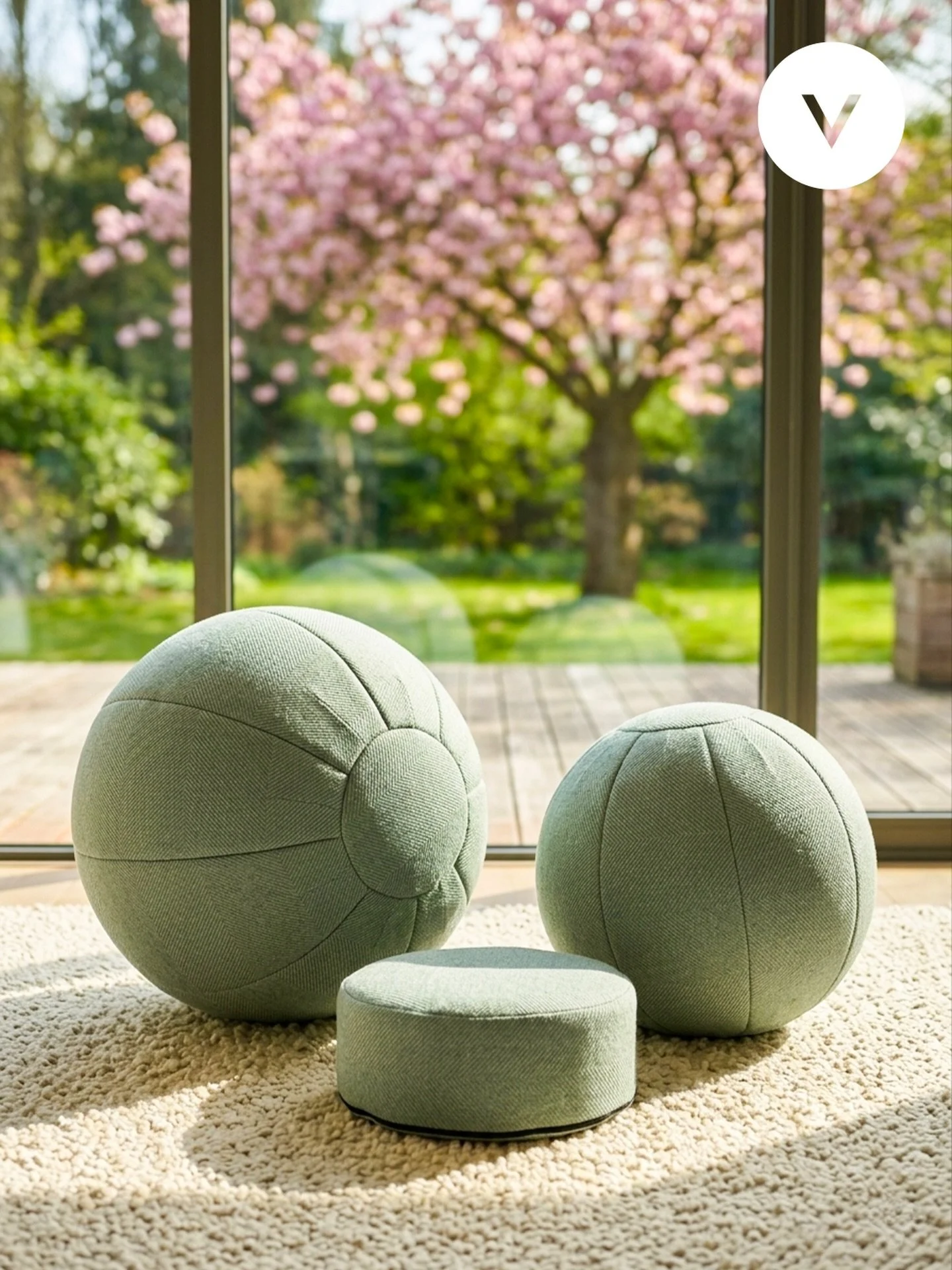 🌸☀️ Spring is in full bloom!

Bring the beauty of the season indoors with our signature Air Chairs and Sitting Cushion in the refreshing color Mint. 🌿

At Venn Design, our philosophy revolves around the sphere and creating movement-rich environment