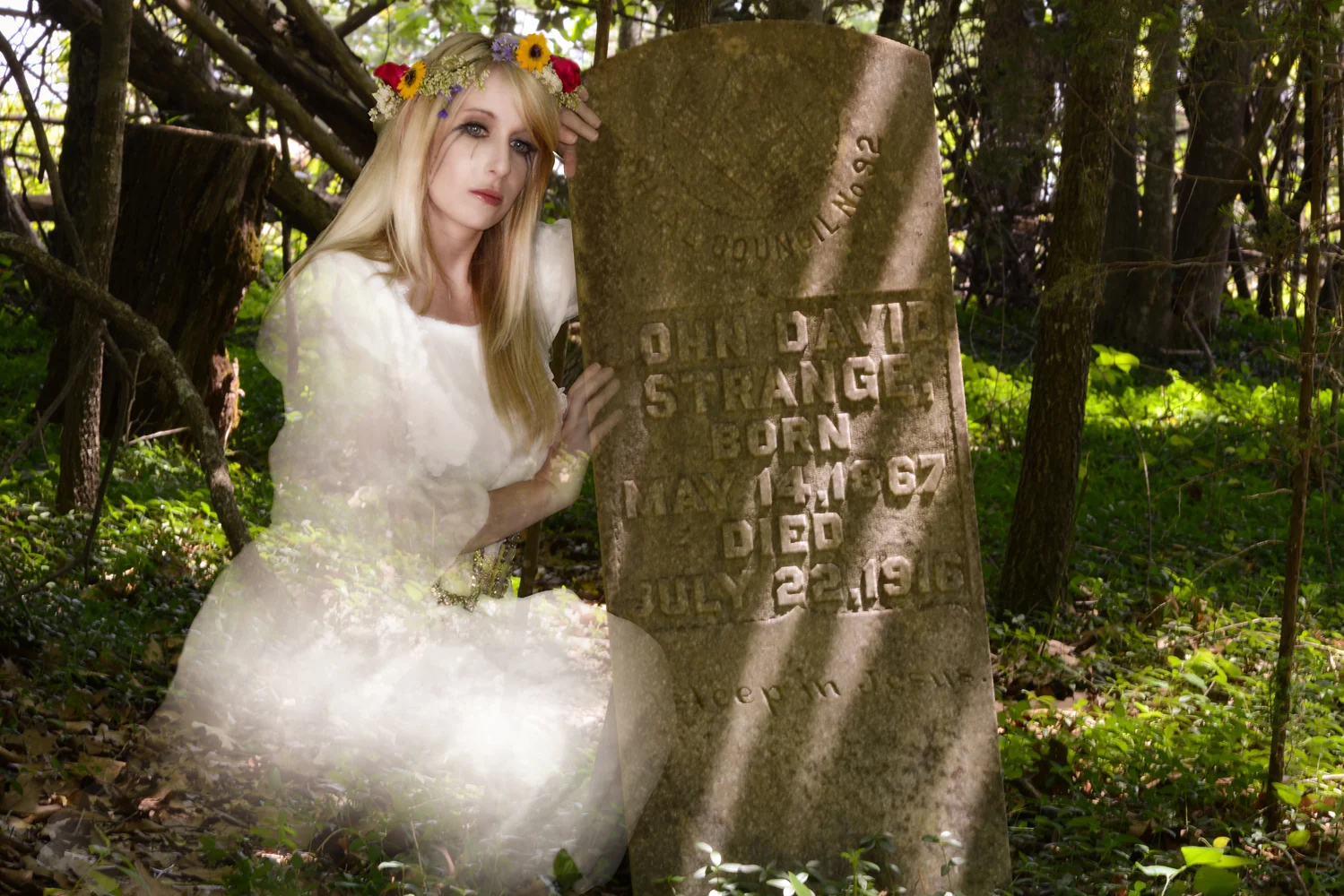 Lisa at Grave.jpg