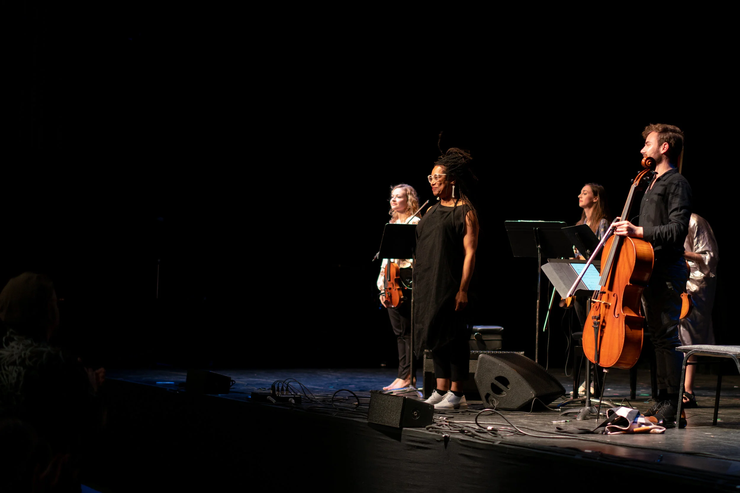 On Stage with Pamela Z