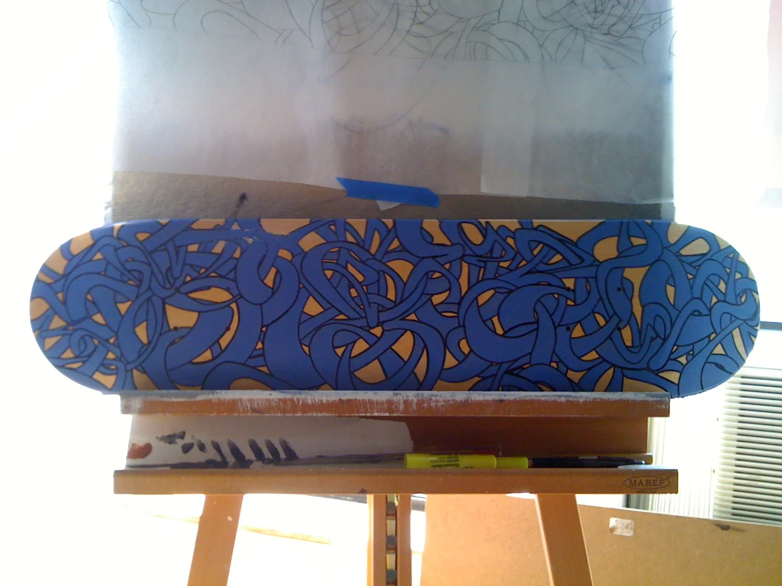 Tangled Graffiti Skateboard.