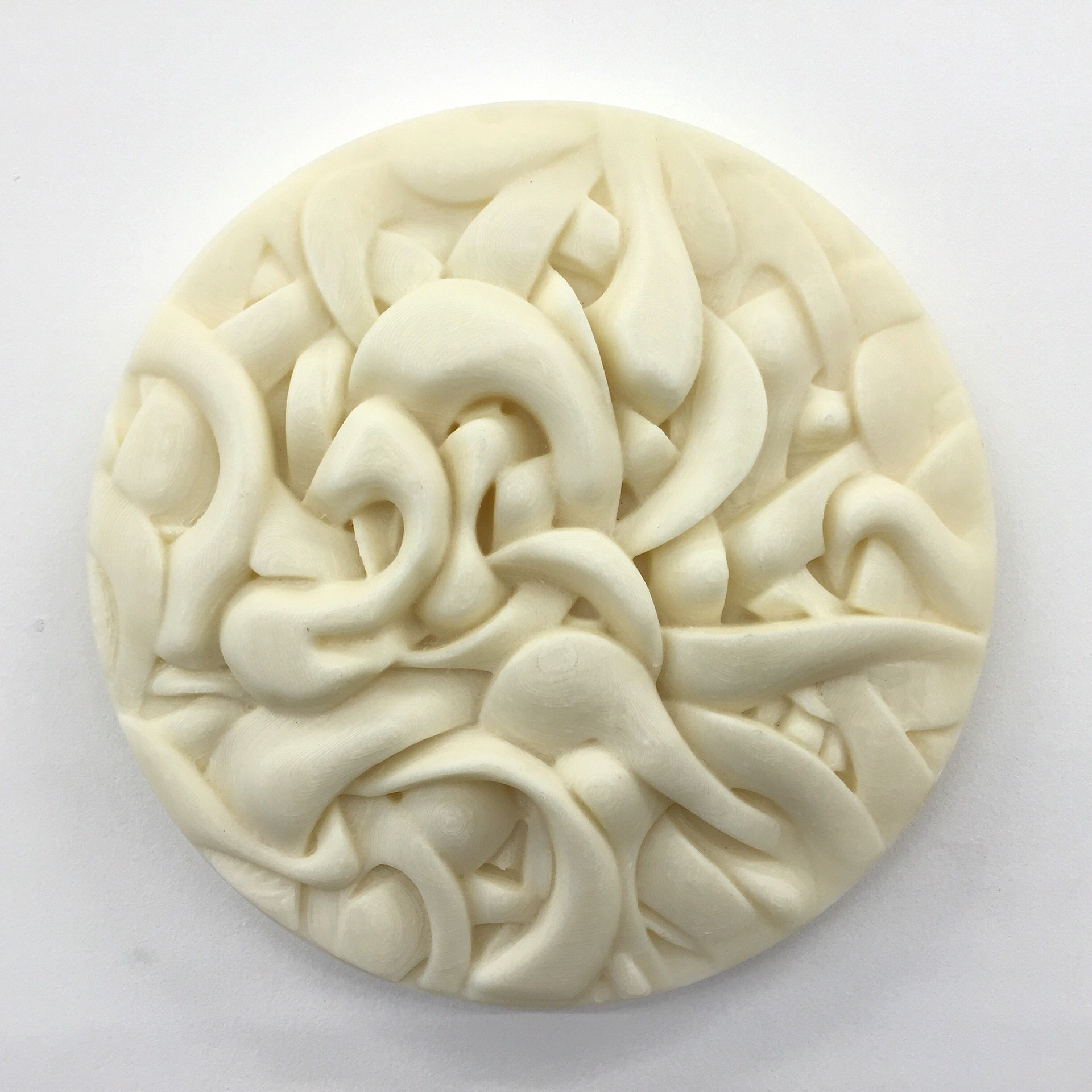 3D Printed Relief Sculpture based off of sketch.