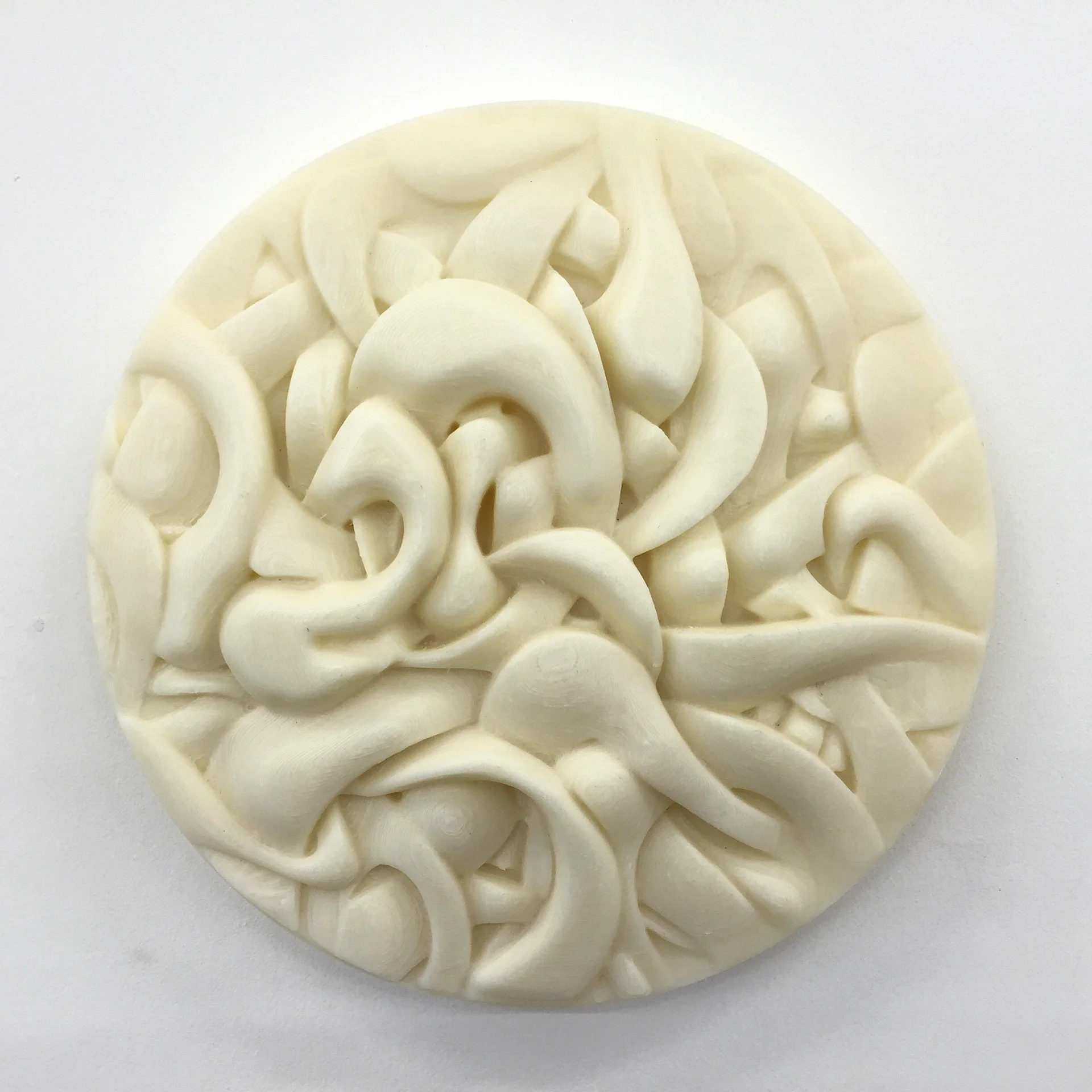 3D Printed Relief Sculpture based off of sketch.