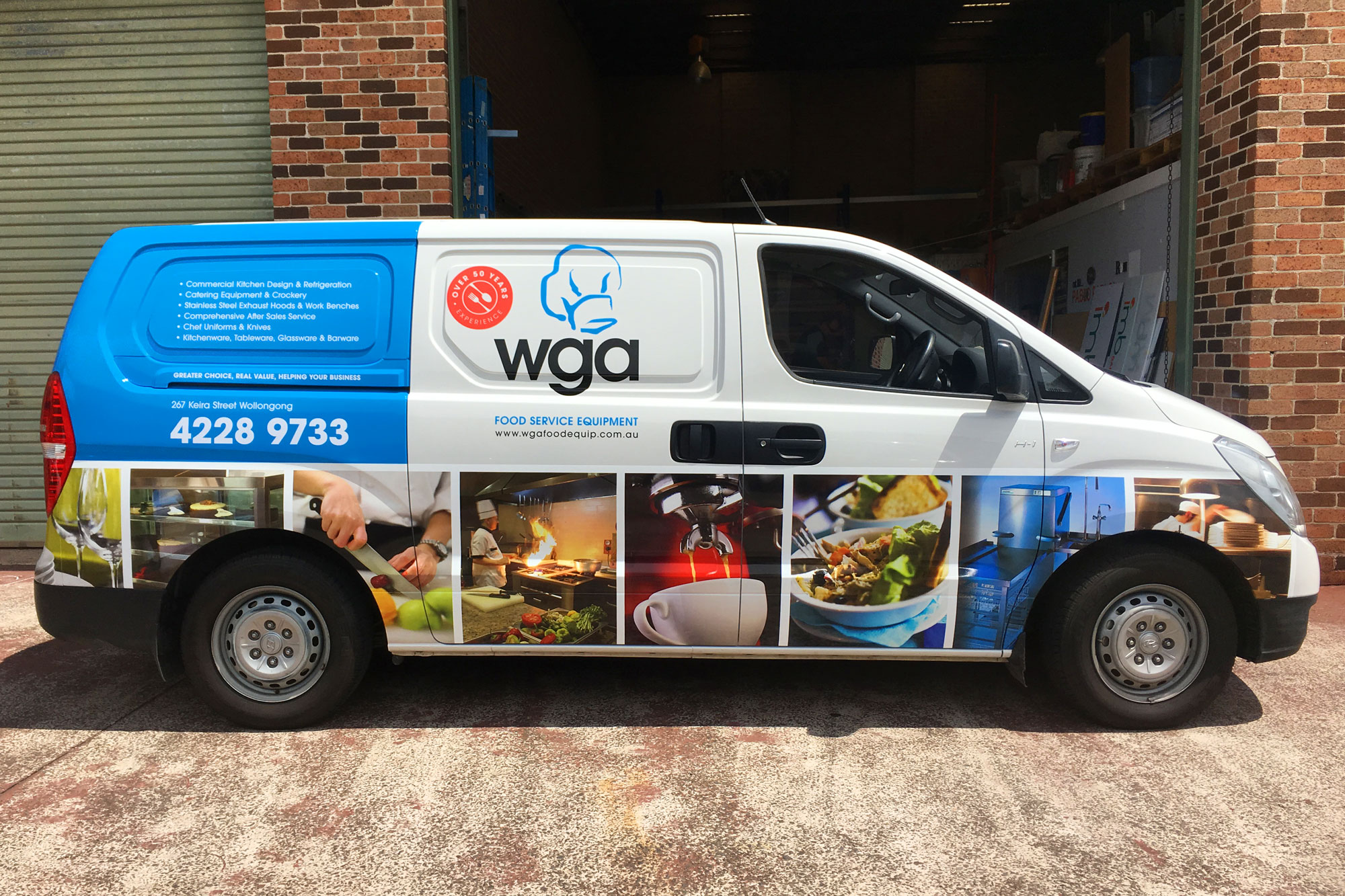 WGA Food Equipment - Van Graphics Wrap