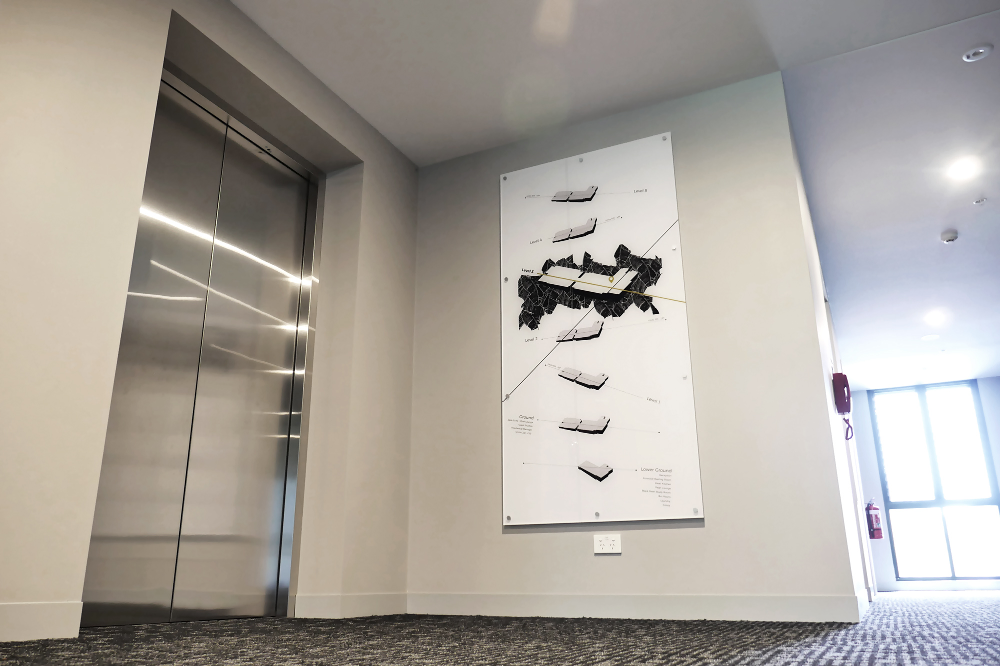UOW Bangalay - Wayfinding Wall Map