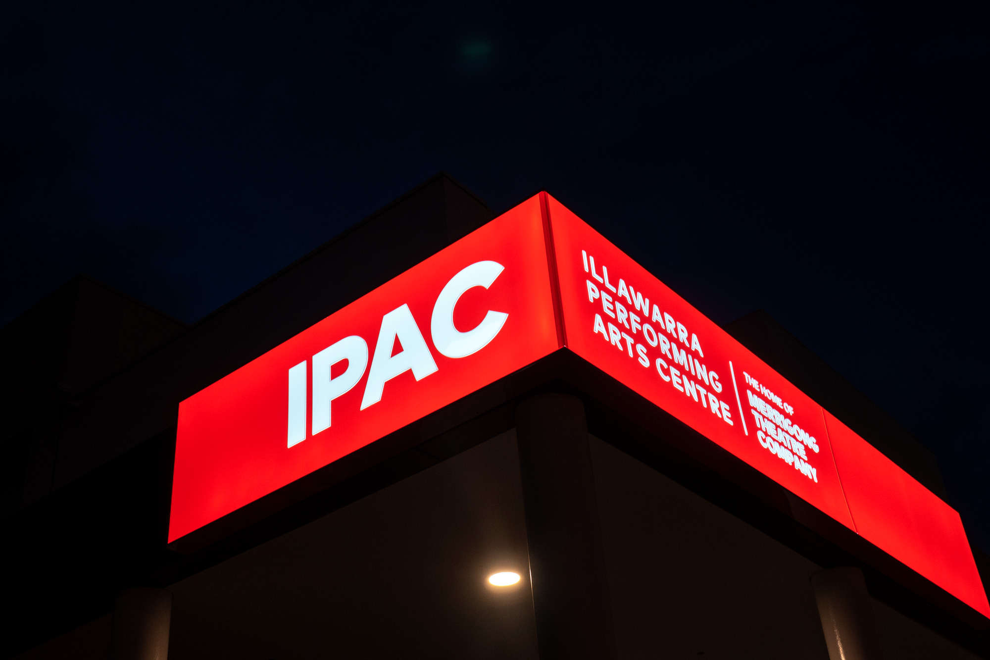Illawarra Performing Arts Centre (IPAC) - Illuminated Awning Signage