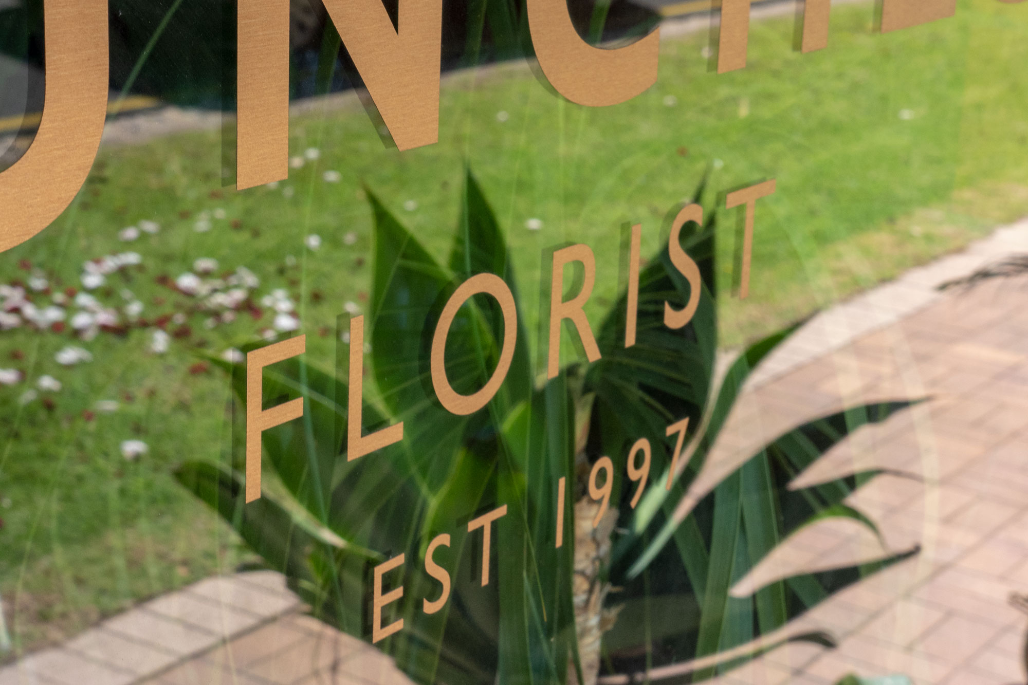 Bunches Florist - Window Vinyl Lettering