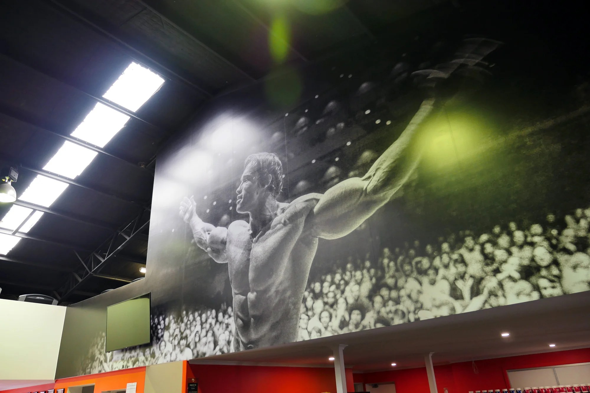 Definition Fitness, 14m x 5m wallpaper graphics by Visual Energy.