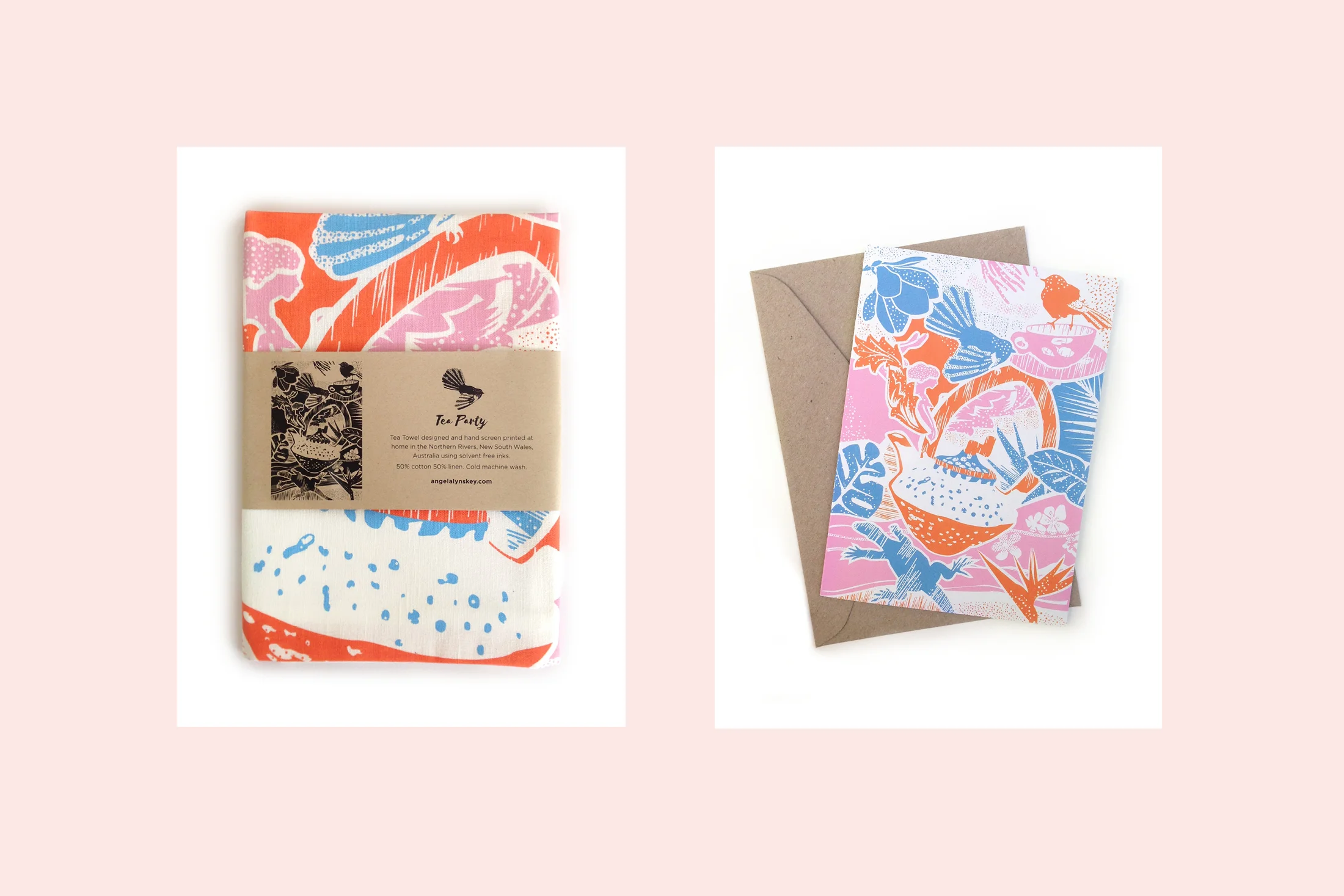 Self promotion: Part of my range of screen printed tea towels, prints and gift cards.