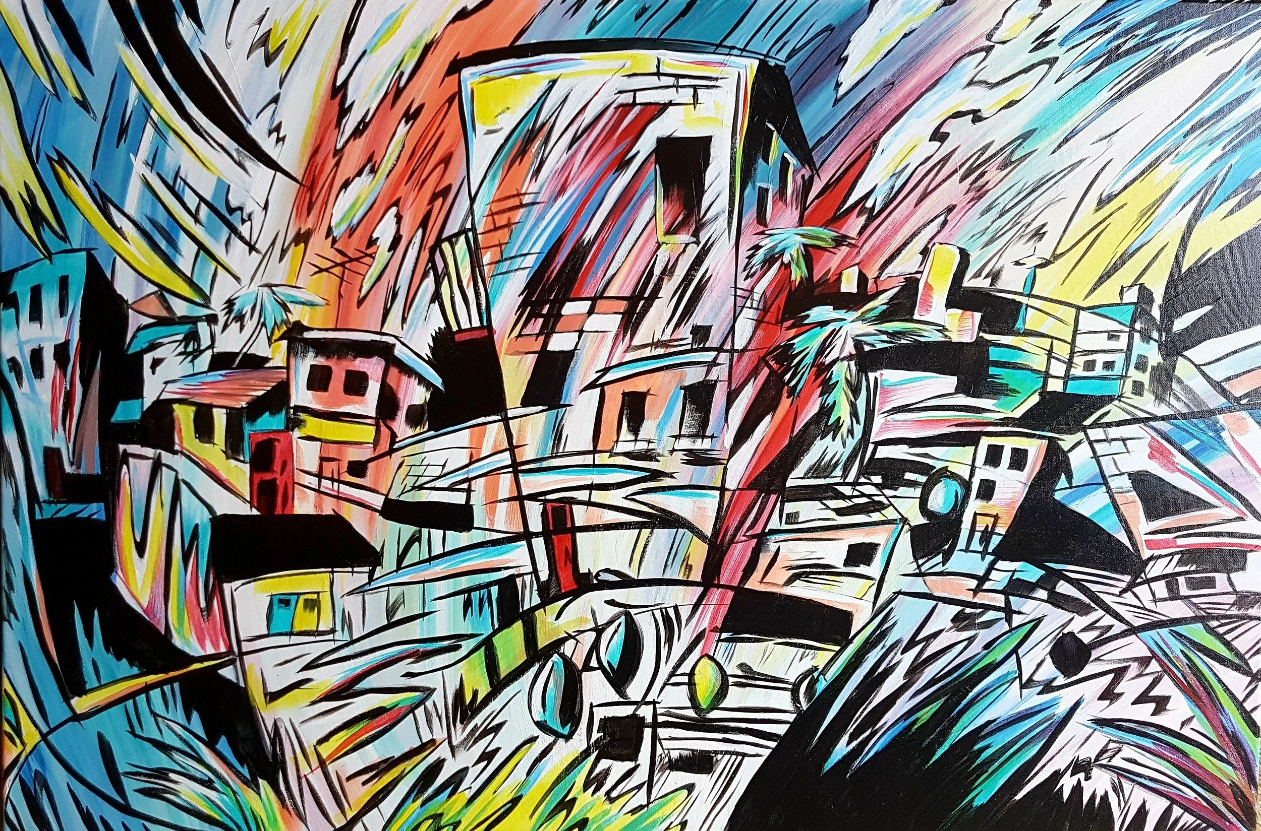 Cory_Scott_Ridin in the Rain_acrylic on canvas_2x3feet_2017.jpg