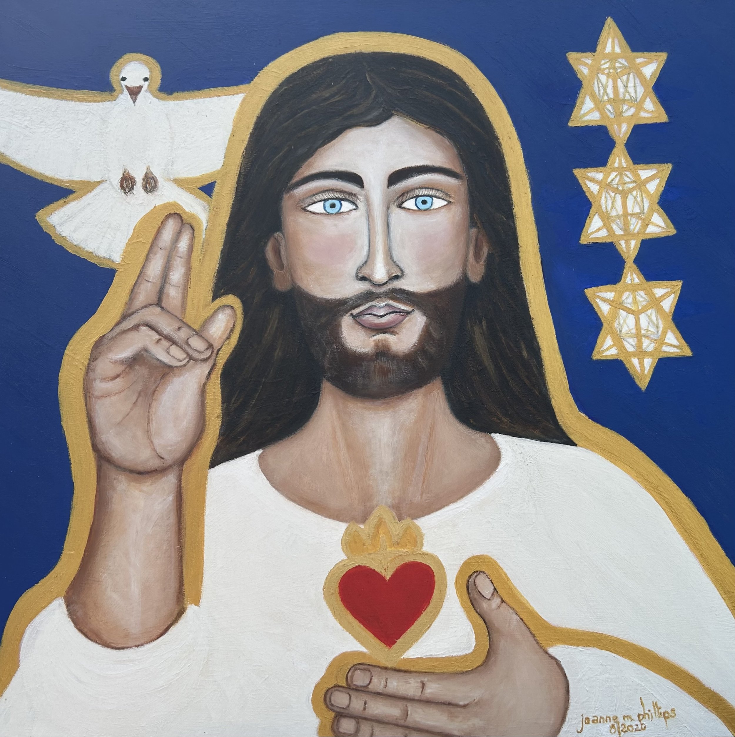 Jesus, Holy Spirit and Three Merkaba Stars.jpeg