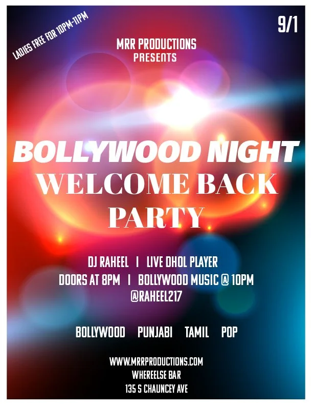 Bollywood Night, Welcome Back To School