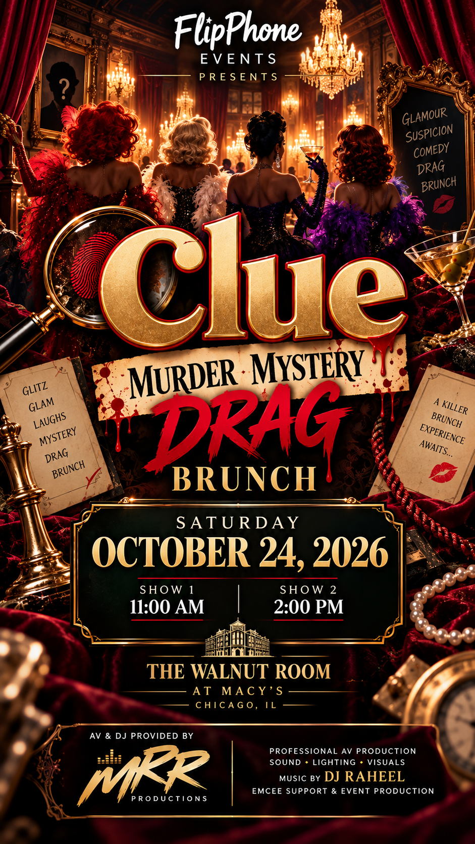 Clue: Murder Mystery Drag Brunch