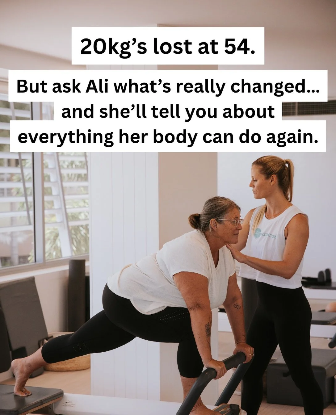 An incredible milestone for Ali this week, but what we&rsquo;re really celebrating is her consistency.
It hasn&rsquo;t always been smooth sailing. The plan has changed, her body&rsquo;s needs have changed, but Ali has kept showing up.
Not by constant