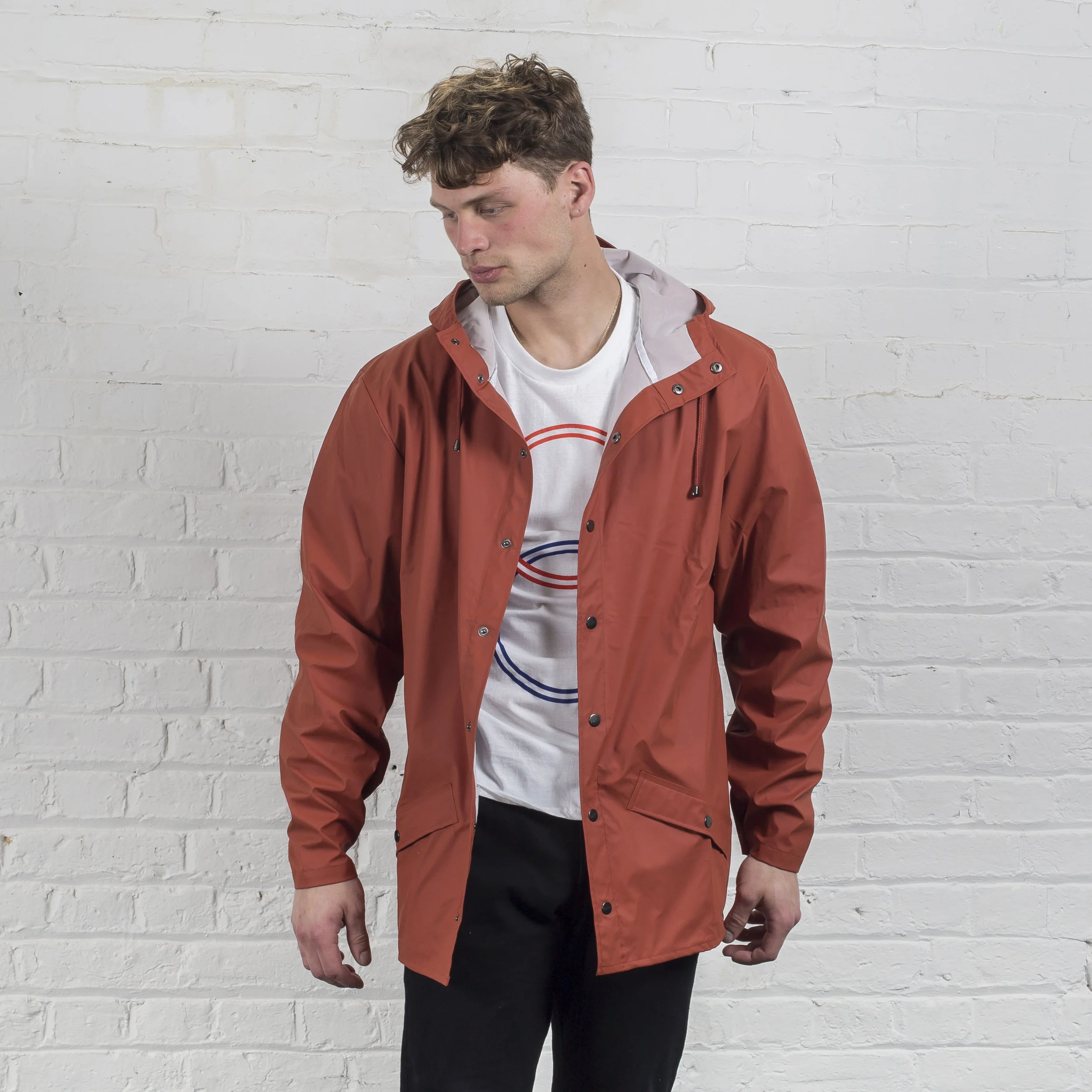 Rains' waterproof jacket - Rust 