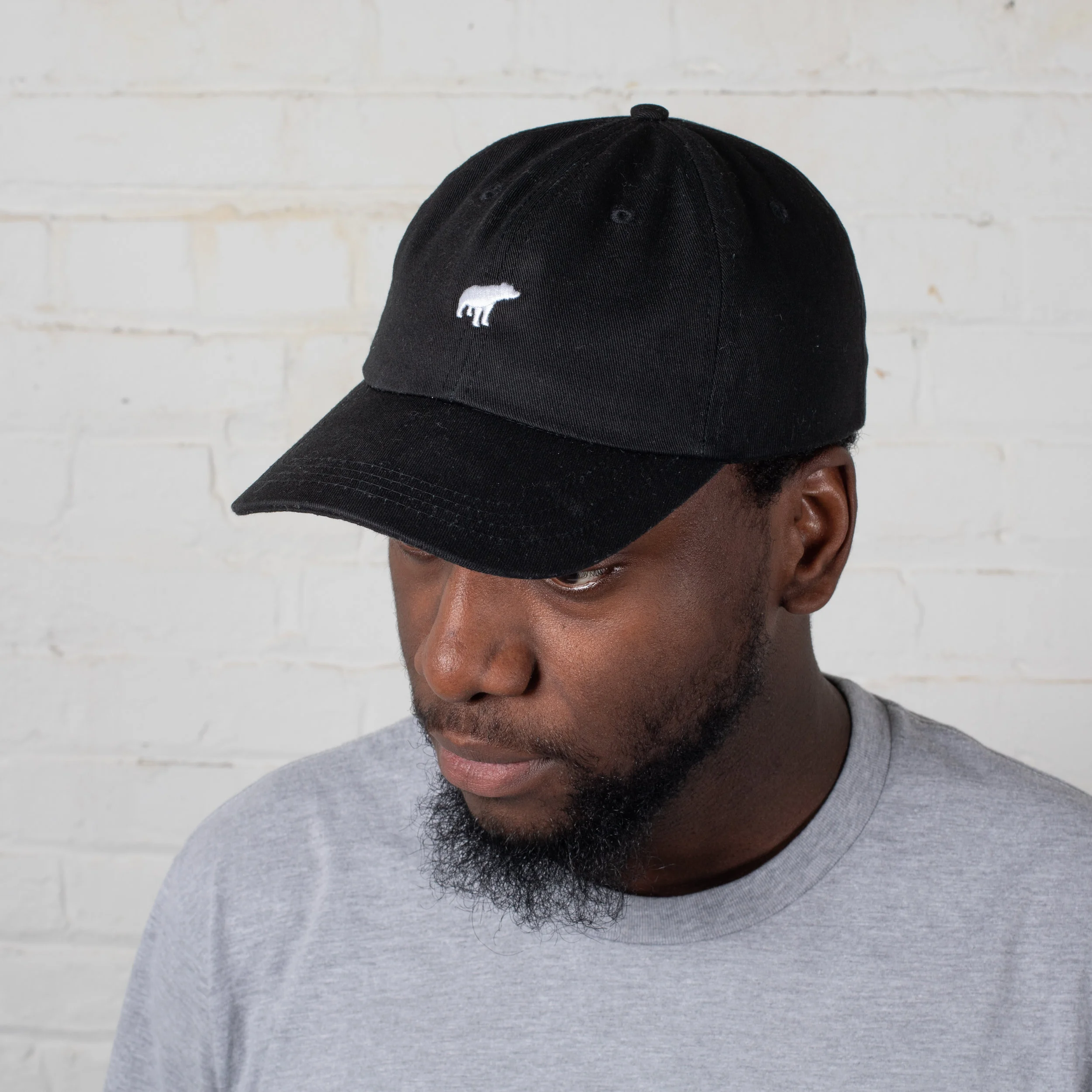 6-panel hat - black — Plain Bear