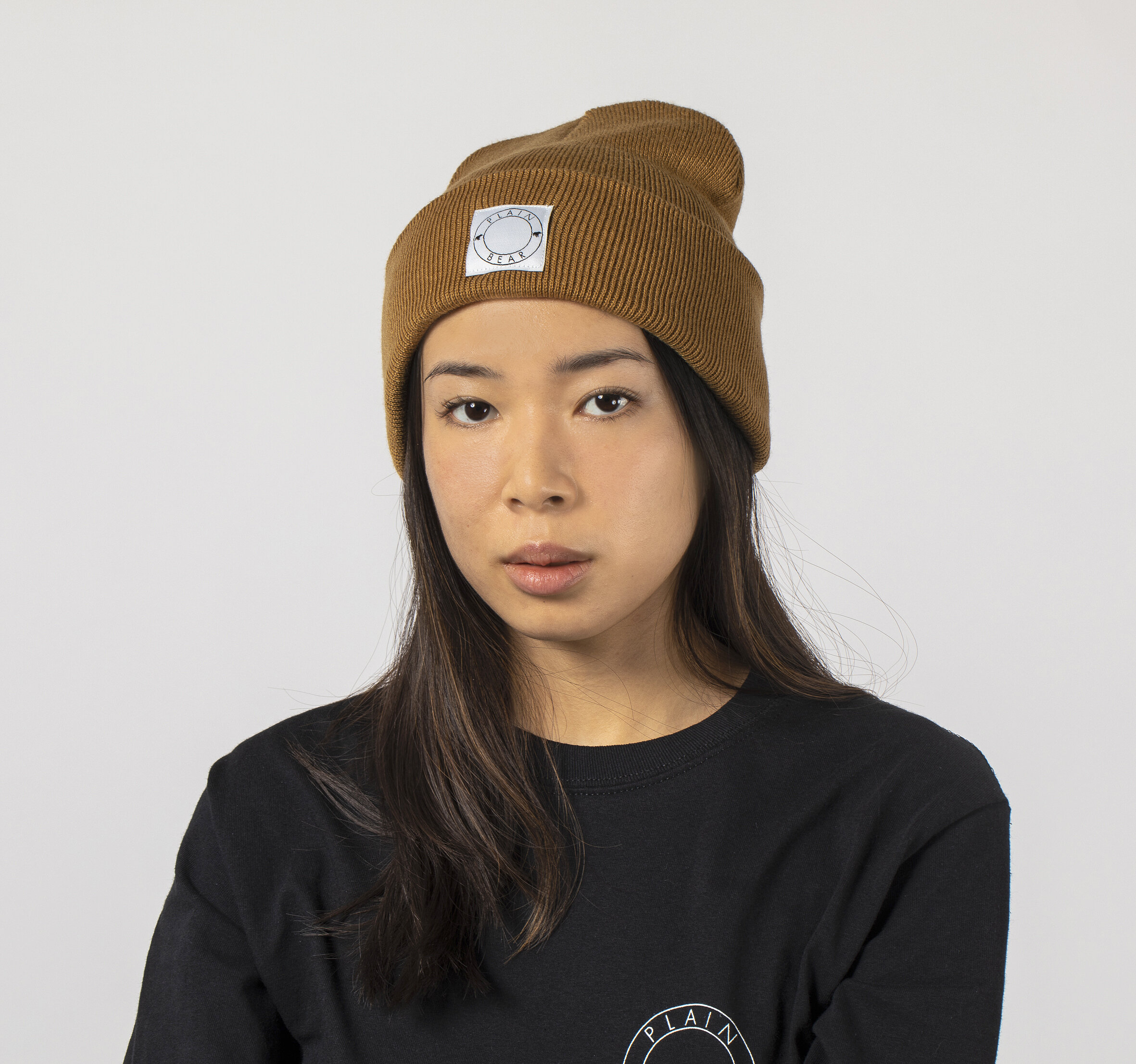 Label Beanie - Caramel — Plain Bear