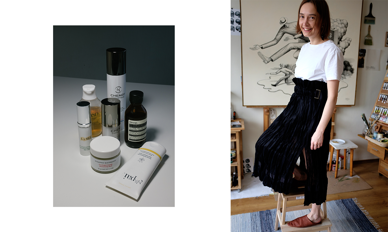 КРЕМ ДЛЯ ВЕК LA MER; ГЕЛЬ ДЛЯ УМЫВАНИЯ SHISEIDO WASO; МУЛЬТИФУНКЦИОНАЛЬНОЕ МАСЛО CHENOT OMEGA 3-6-9; КРЕМ ДЛЯ ВЕК CHENOT; ВЯЖУЩИЙ ТОНЕР С АПЕЛЬСИНОМ AESOP; УВЛАЖНЯЮЩАЯ МАСКА ДЛЯ ЛИЦА SUSANNE KAUFMANN; МАСКА ДЛЯ СИЯНИЯ КОЖИ PAI.