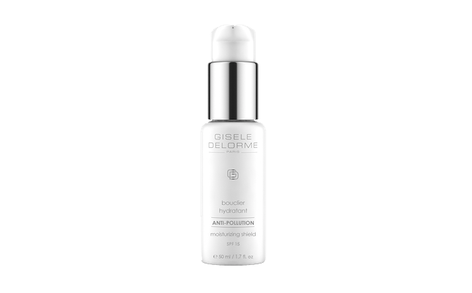 GISELE DELORME MOISTURIZING SHIELD. В СОСТАВ УВЛАЖНЯЮЩЕГО КРЕМА С ФУНКЦИЕЙ ЗАЩИТЫ ОТ ЗАГРЯЗНЕНИЙ ОКРУЖАЮЩЕЙ СРЕДЫ (КАЖДОМУ ЖИТЕЛЮ МЕГАПОЛИСА ТАКОЙ ТОЧНО НУЖЕН) ВОШЛИ ПОЛИСАХАРИДЫ (УВЛАЖНЯЮЩИЙ КОМПОНЕНТ), ЭКСТРАКТЫ КУРКУМЫ И ГРЕЧКИ, ВИТАМИНЫ А И Е, СОЛНЦЕЗАЩИТНЫЕ ФИЛЬТРЫ. ВСЕ ДЛЯ ТОГО, ЧТОБЫ УВЛАЖНЯТЬ И ЗАЩИЩАТЬ КОЖУ В ГОРОДСКИХ УСЛОВИЯХ.