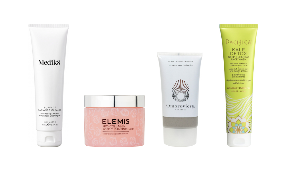 ОЧИЩАЮЩИЙ ГЕЛЬ MEDIK8 PORE SURFACE CLEANSER, TEREZA-SHOP.COM.UA, 973 ГРН ; ОЧИЩАЮЩИЙ БАЛЬЗАМ ELEMIS PRO-COLLAGEN ROSE CLEANSING BALM, КРЕМОВЫЙ КЛИНЗЕР OMOROVICZA, SANAHUNT.COM, 1970 ГРН ; ГЕЛЬ PACIFICA KALE DETOX, IHERB.COM, $10 (-5% С КОДОМ PVC837)