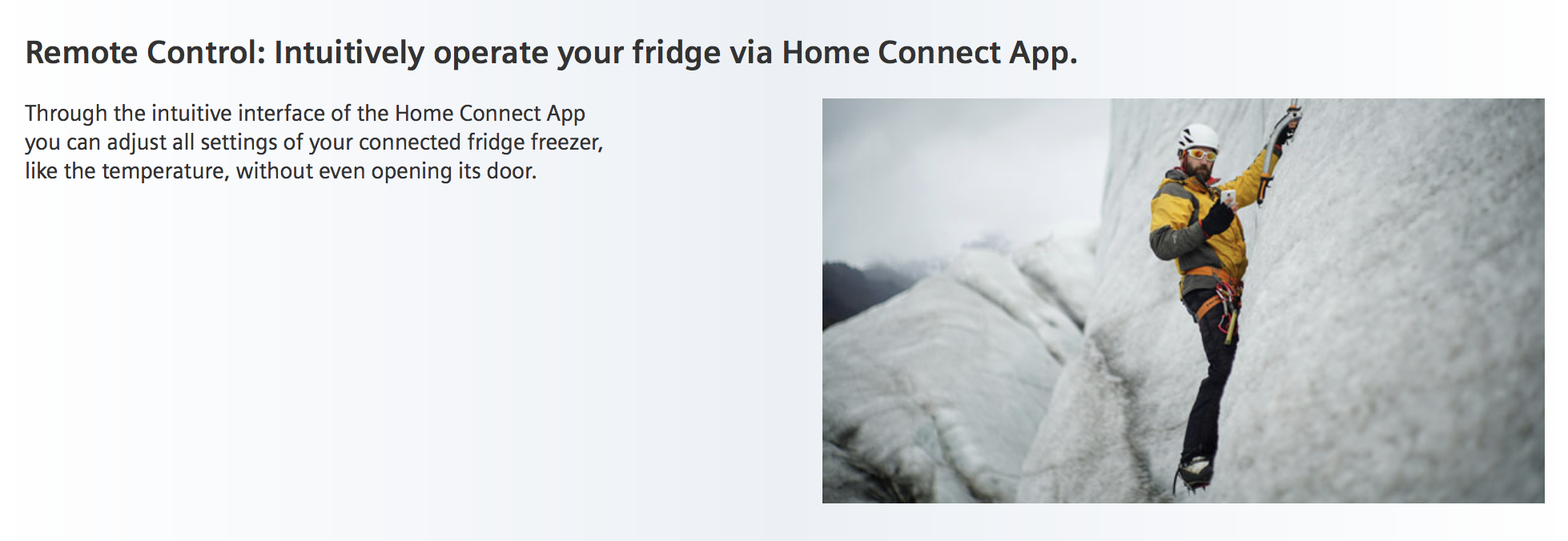 I really don’t think his fridge is top of mind right now. Source: Siemens.co.uk