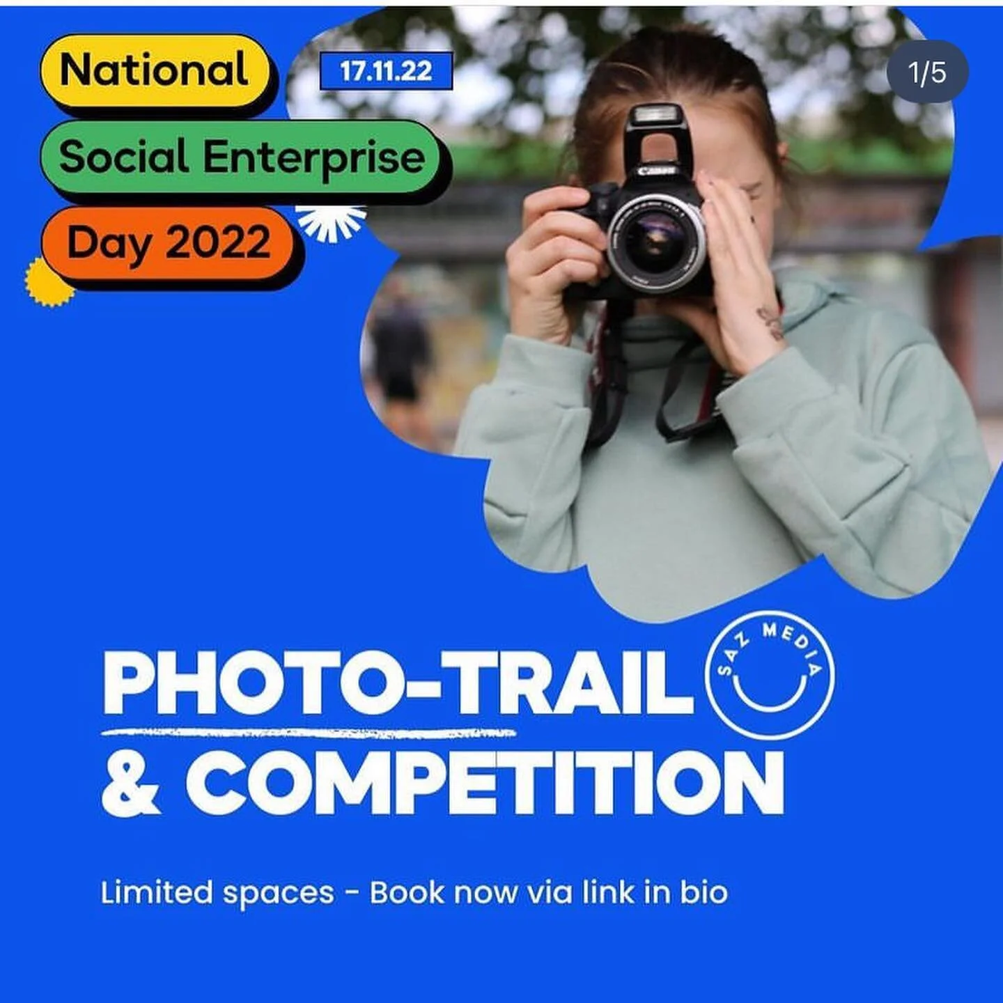 Hop over to @thegoodnesscollectivecic profile and click on the link in the bio to book your space on our photography walk on 17th November. To bring awareness of The brilliant work Social Enterprises do across the UK we will be visiting and talking a