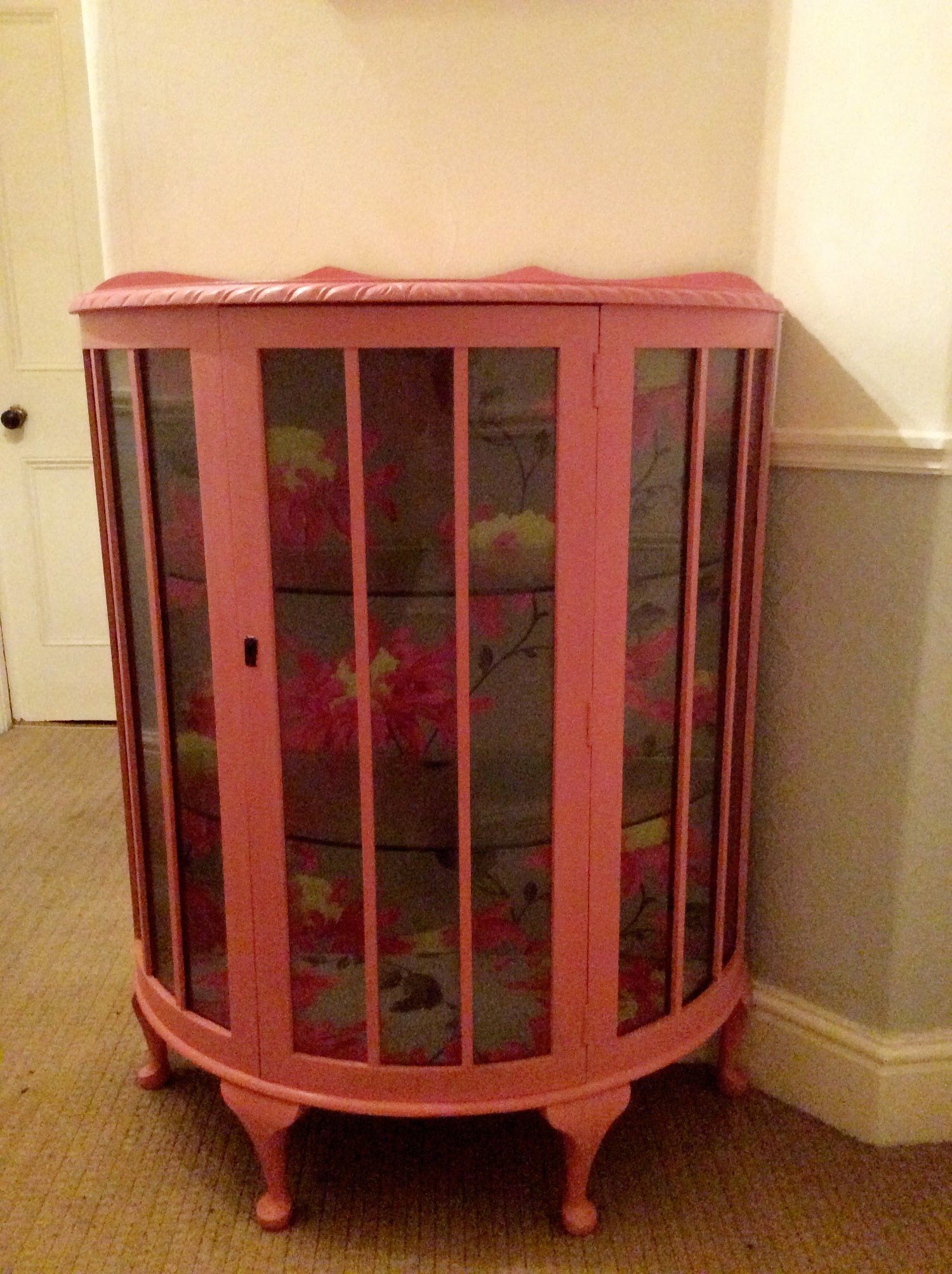Finished Up-Cycled 1950's Cabinet!