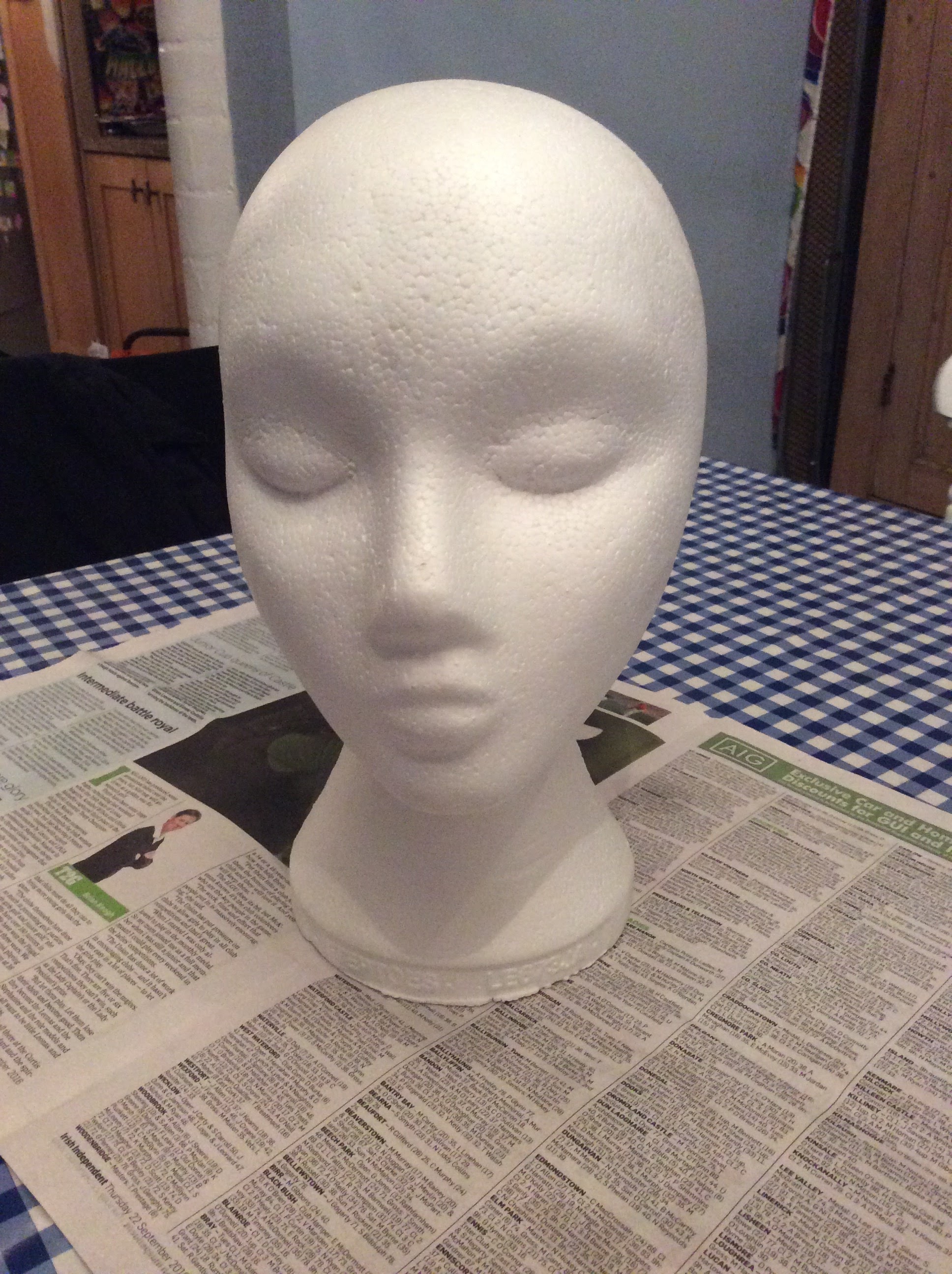 STEP ONE.....Polystyrene Head!