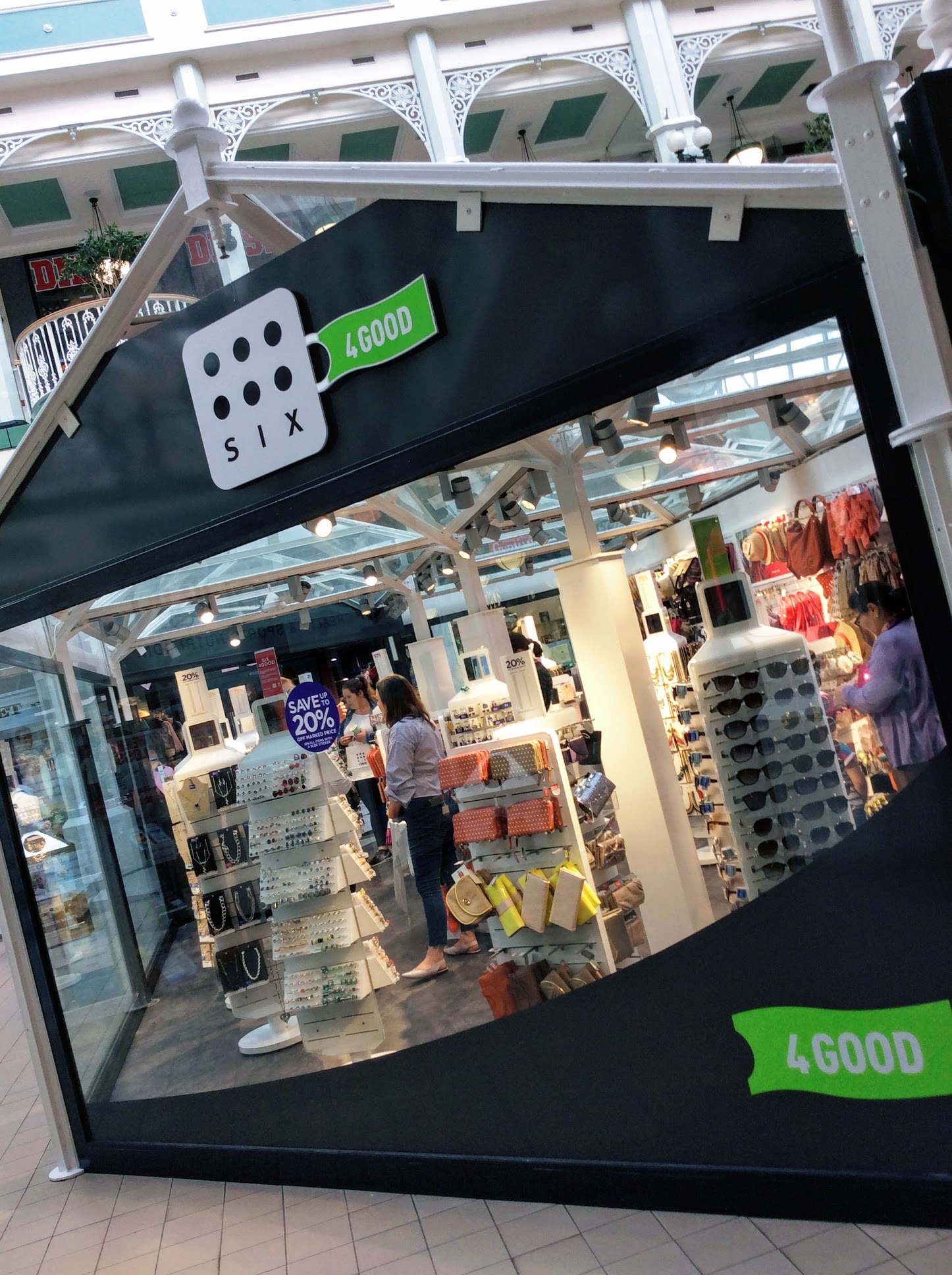 SIX4GOOD Shop , Stephens Green Shopping Centre Dublin 2 Ireland.