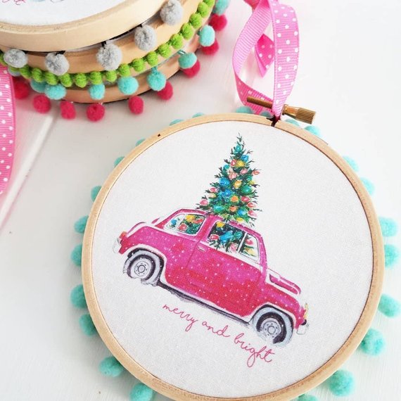 Three Charms Handmade Merry and Bright Embroidery Hoop.jpg