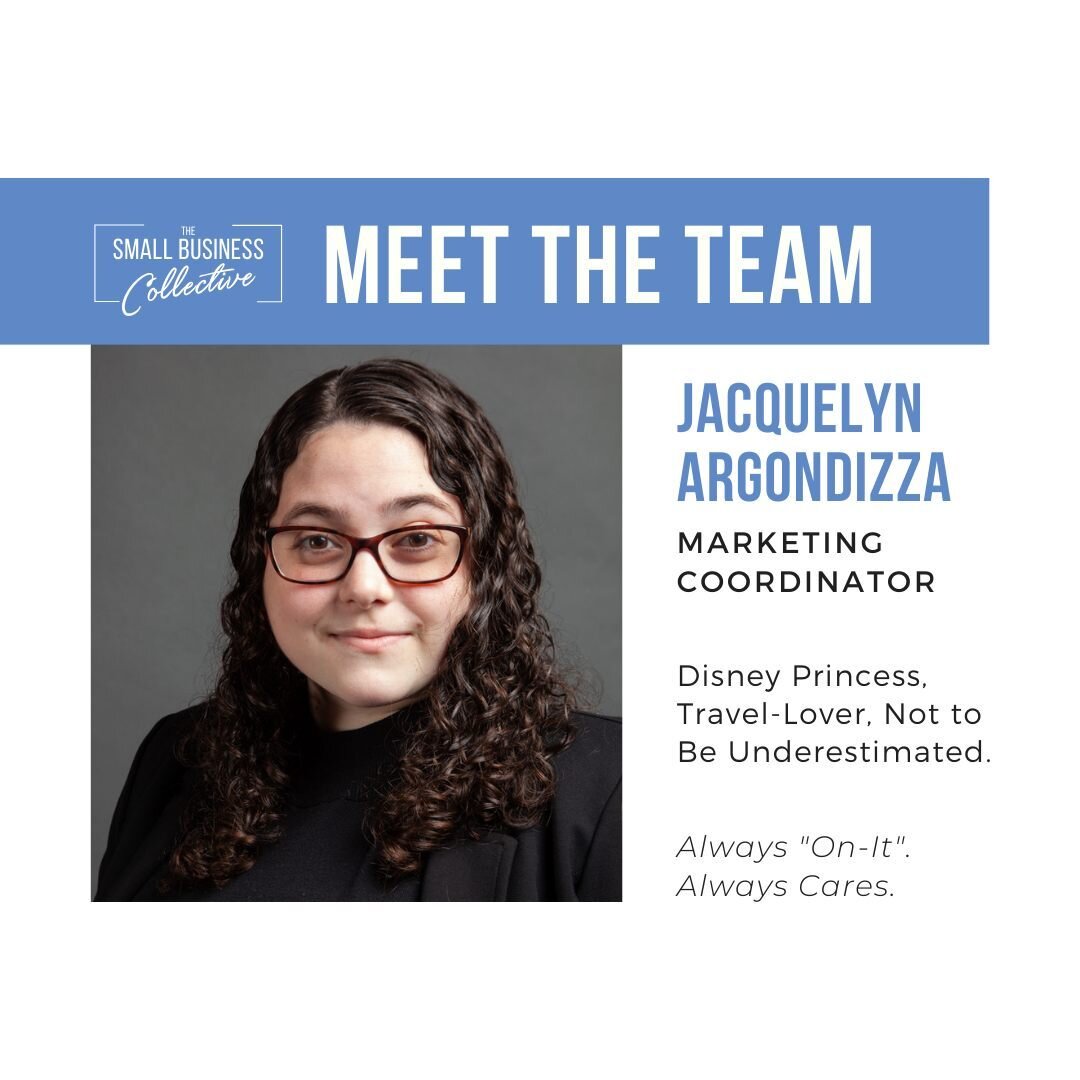 Next up in our MEET THE TEAM series... Meet SBC's FIRST FULL-TIME EMPLOYEE, Jacquelyn Argondizza!
Jacquelyn graduated from the University of Hartford with her Bachelor's Degree in Digital Media and Journalism, with a minor in Multimedia and Web Desig