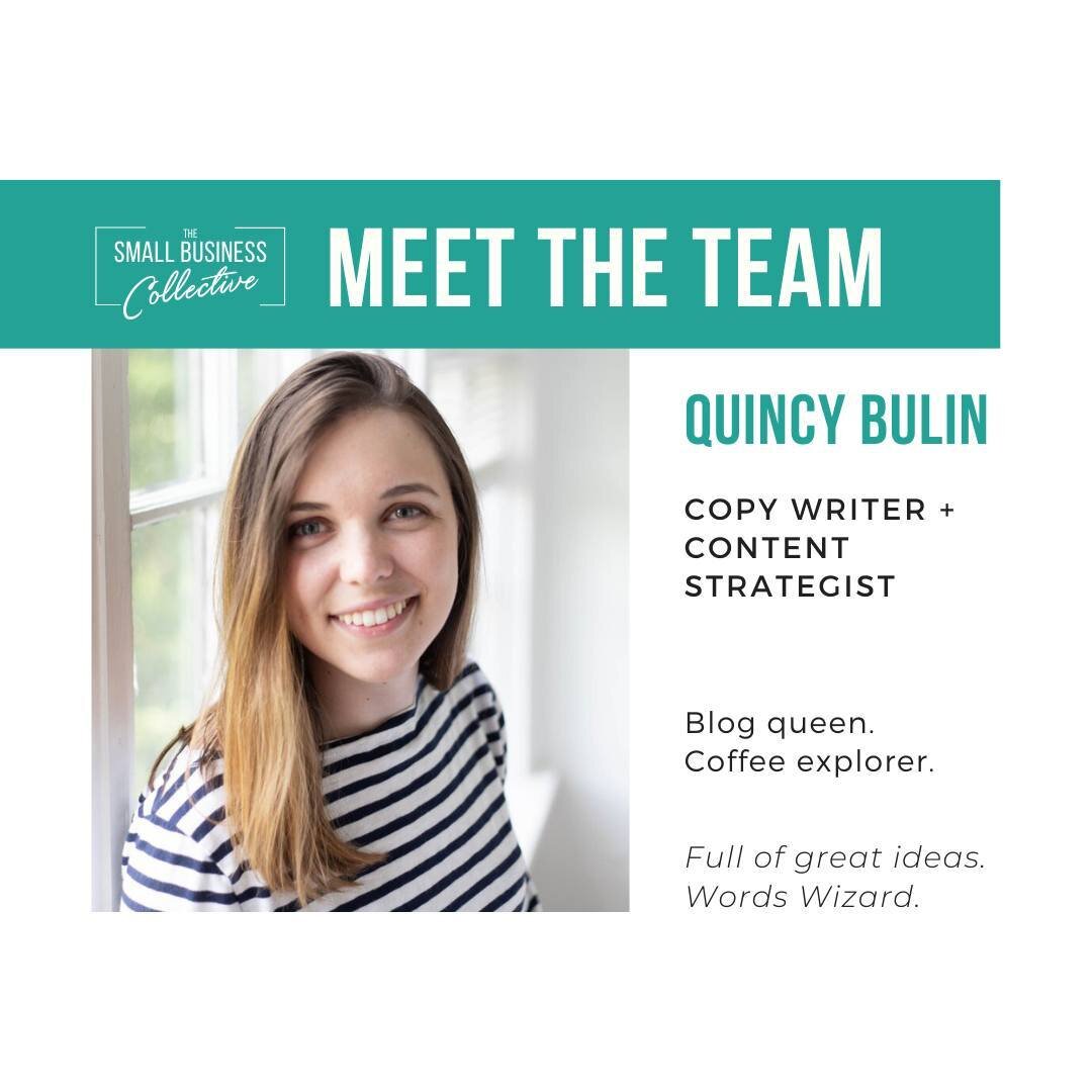 Get to know our next key player in our MEET THE TEAM series, Quincy Bulin!
Quincy is our resident wordsmith, focused on bringing together your brand identity and the stories you want to tell in the most concise and engaging way possible.
A New Englan