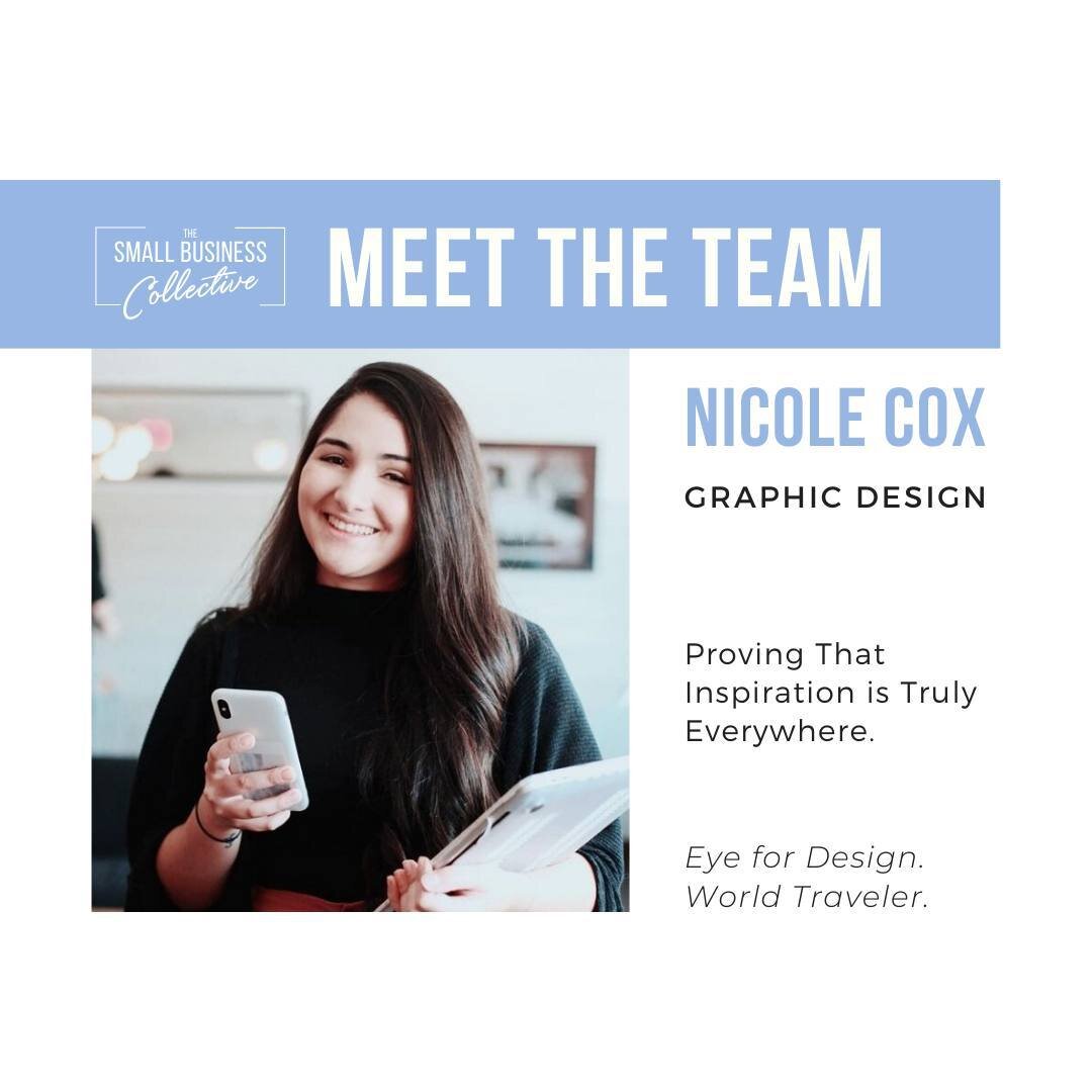 MEET THE TEAM! We are continuing to share our STACKED talent. Today's star is Graphic Designer and Web Developer, Nicole Cox. 
Nicole is responsible for visual communications, creating concepts that clearly represent the feel of each brand.
Nicole is