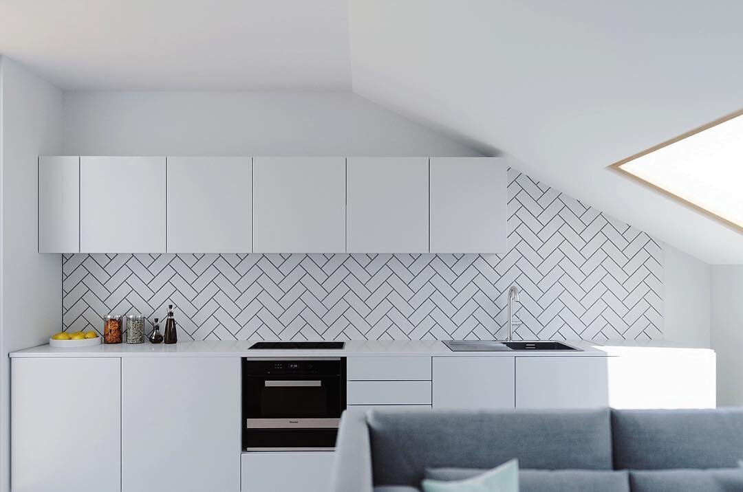 Happy Monday...the CAD design for our top floor apartment, two big sky lights and a juliette balcony...get the ☕️ on people.
&bull;
&bull;
&bull;
#caddesign #metrotiles #propertyforsalelondon #scandistyle #kitchenplans #kitcheninterior #peckhamrye #p