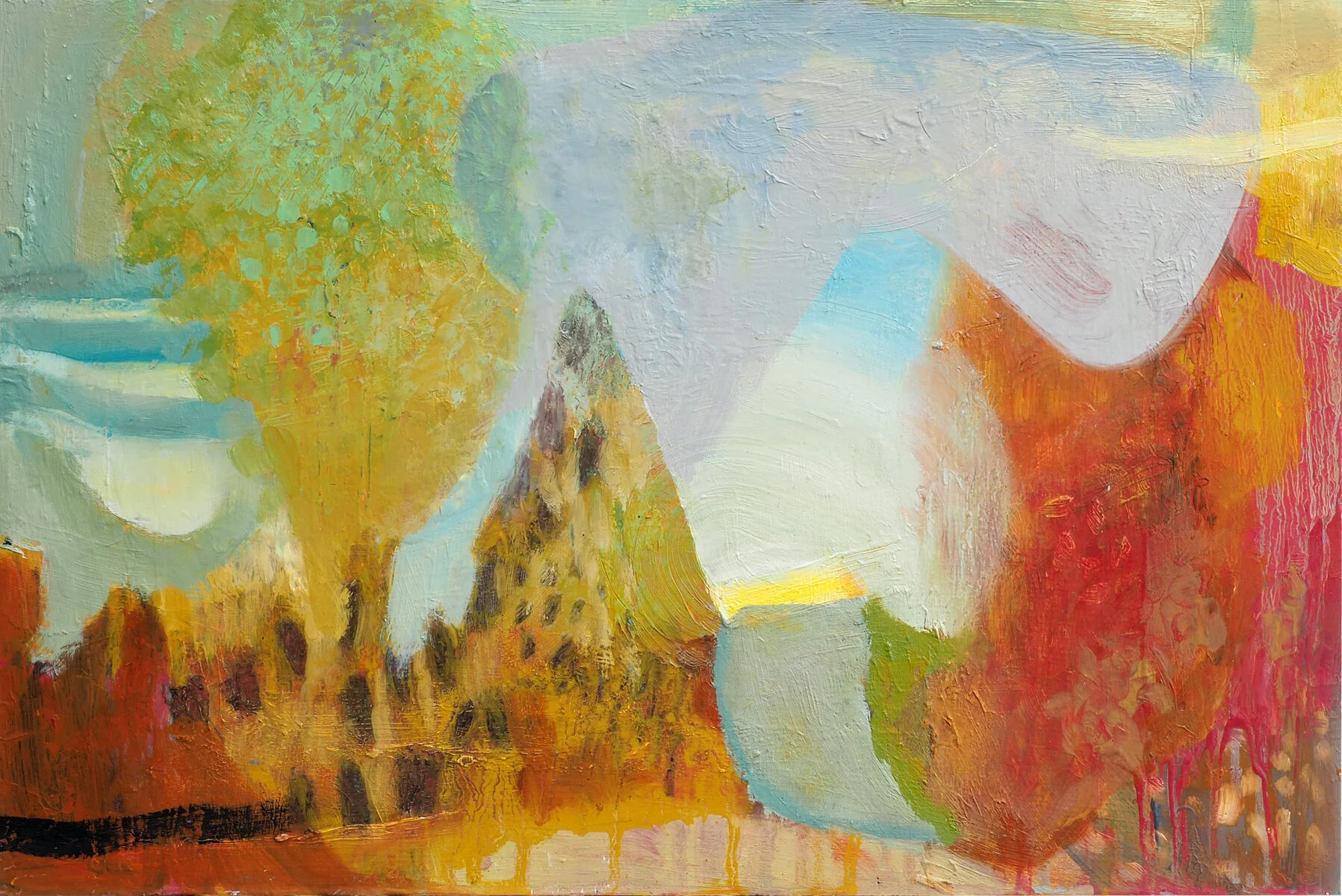 Break of Day, Oil on board, 2020, 30 x 45 cm
