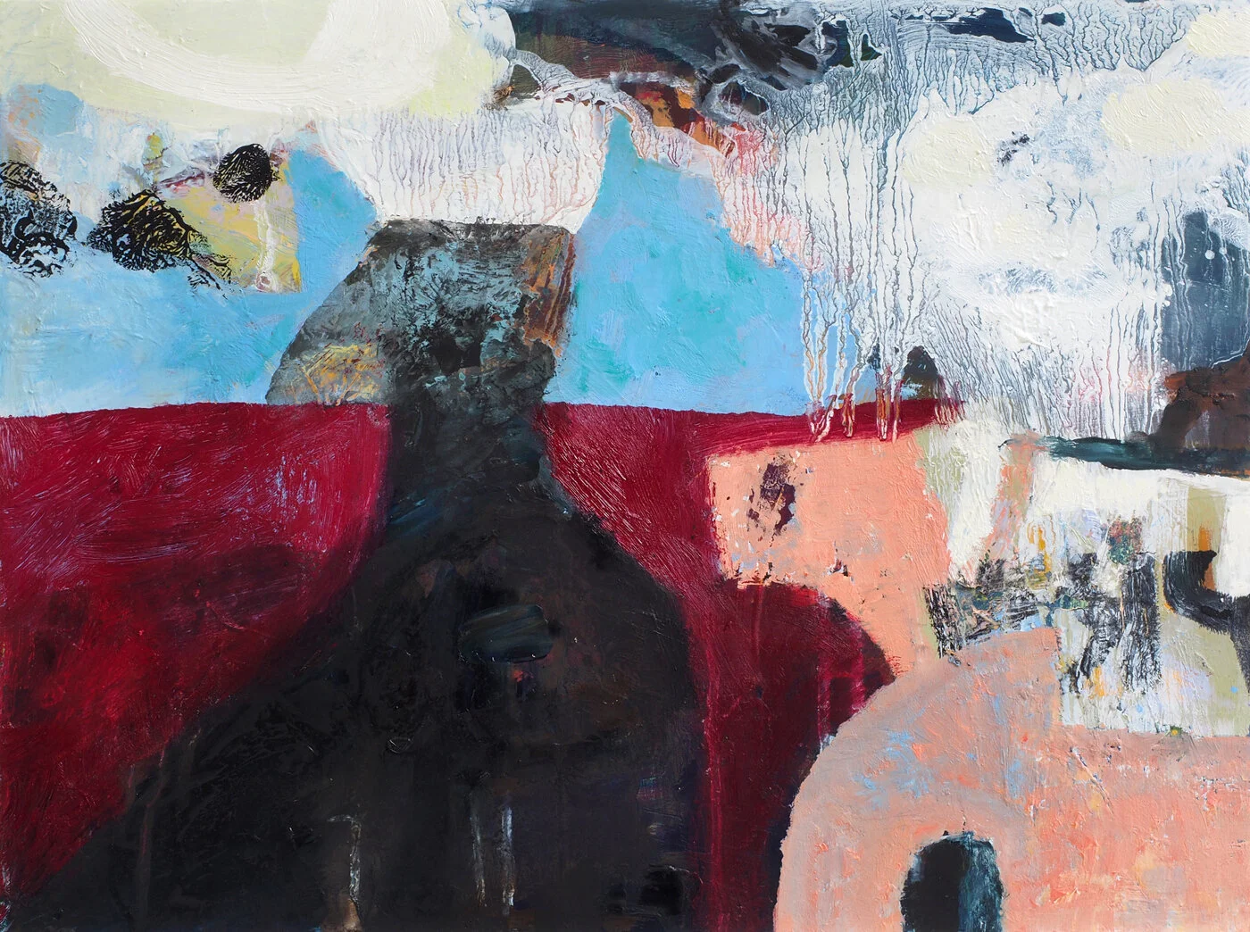 Fragile Island 10, Oil on board, 30 x 40 cm, 2021