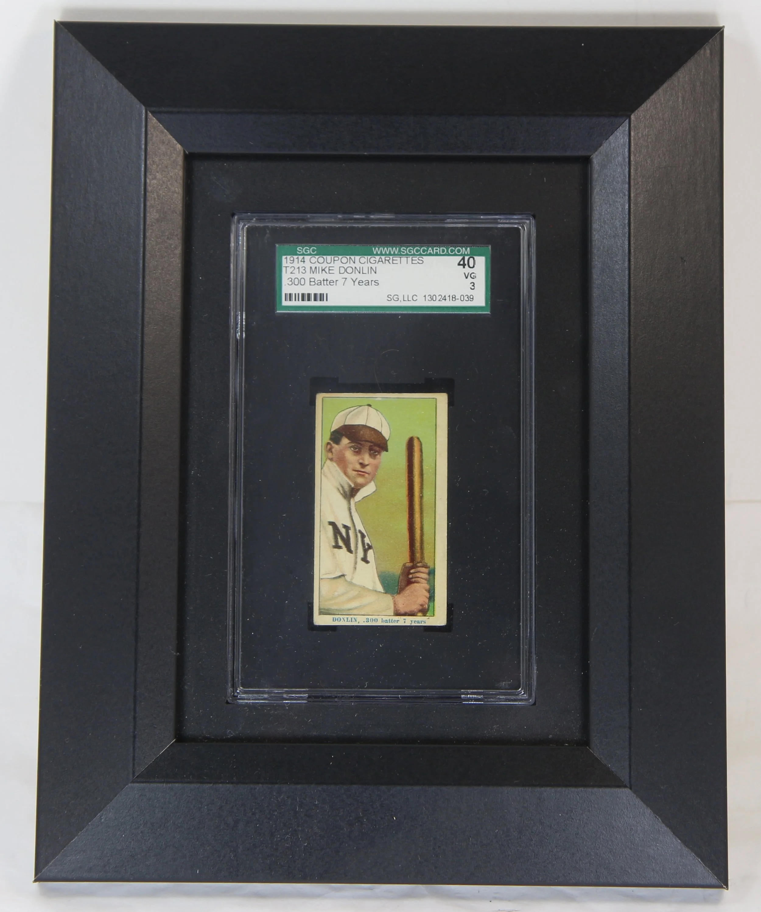 T213 Mike Donlin (.300 Batter 7 Years) Coupon SGC 40 Very Good