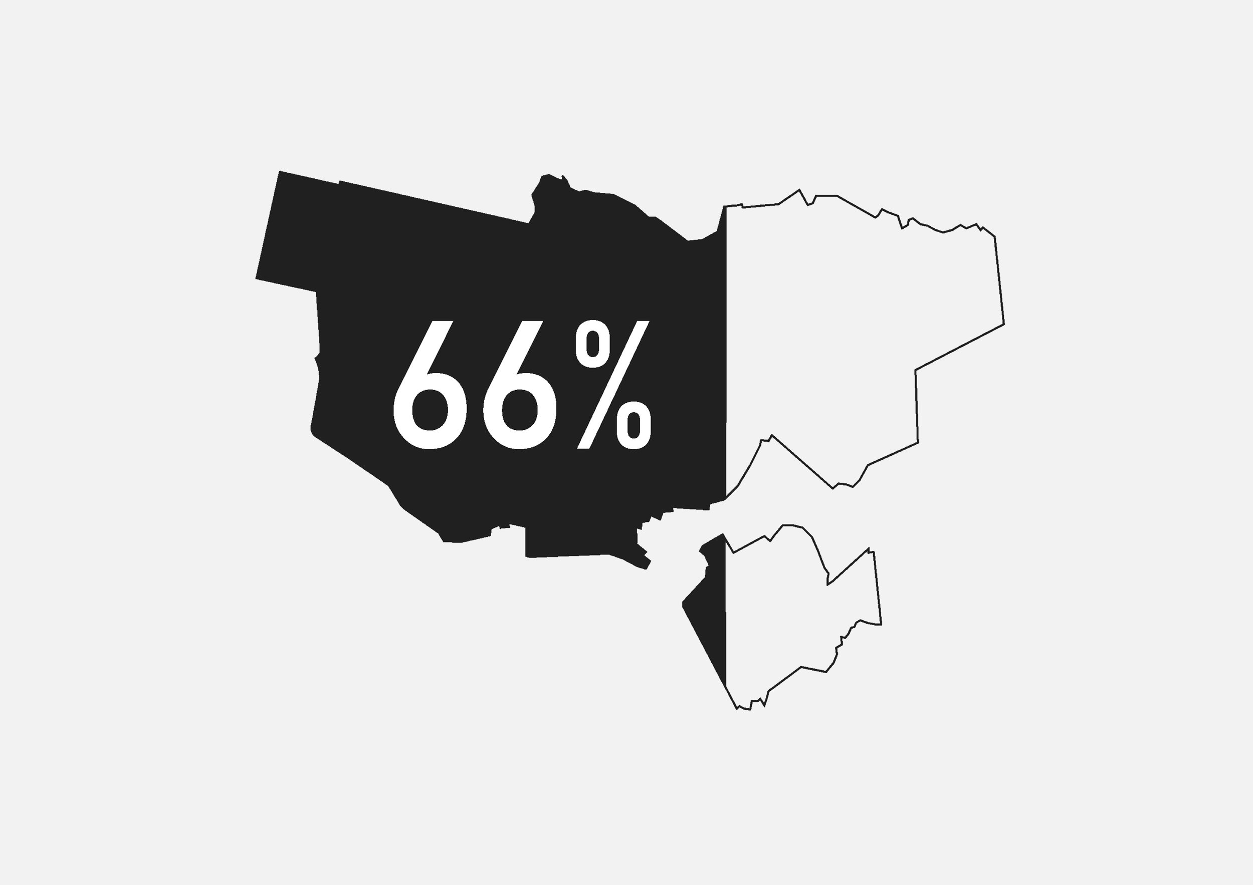  66% of the area of Amsterdam is within environmental zones 