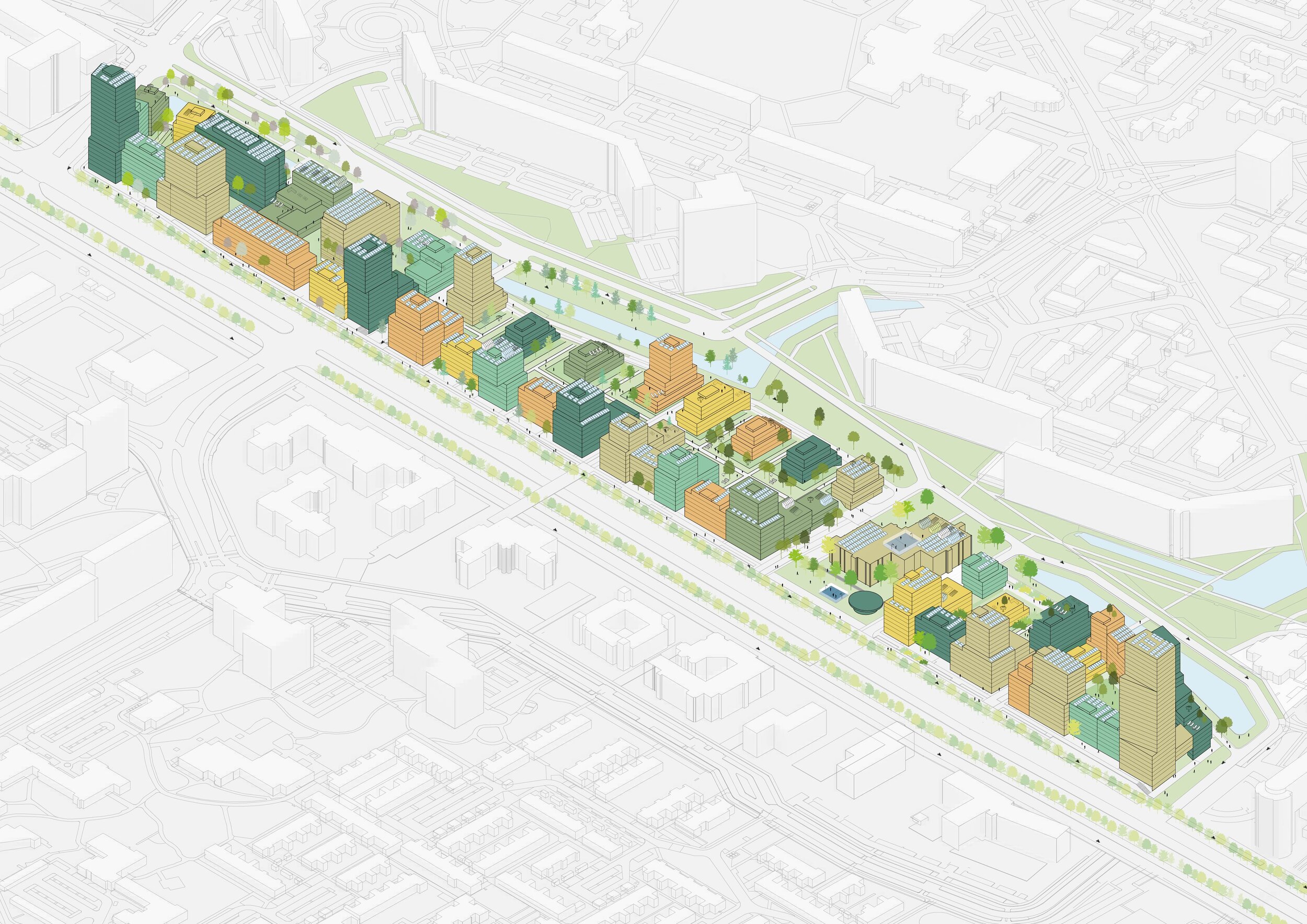  Future situation: A new green urban neighborhood 