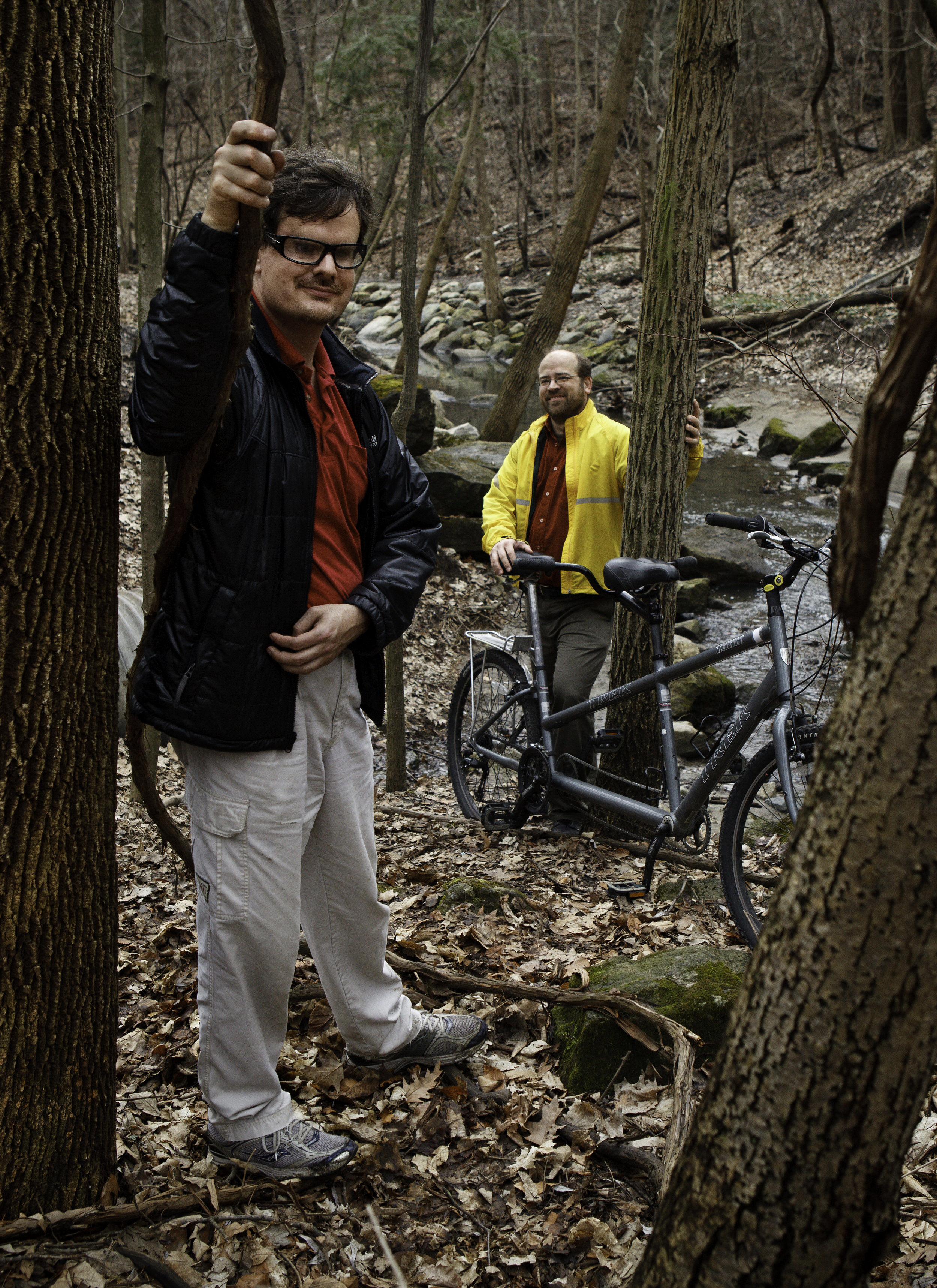 Martin Courcelles and Warren McPherson, Trailblazers riding companions