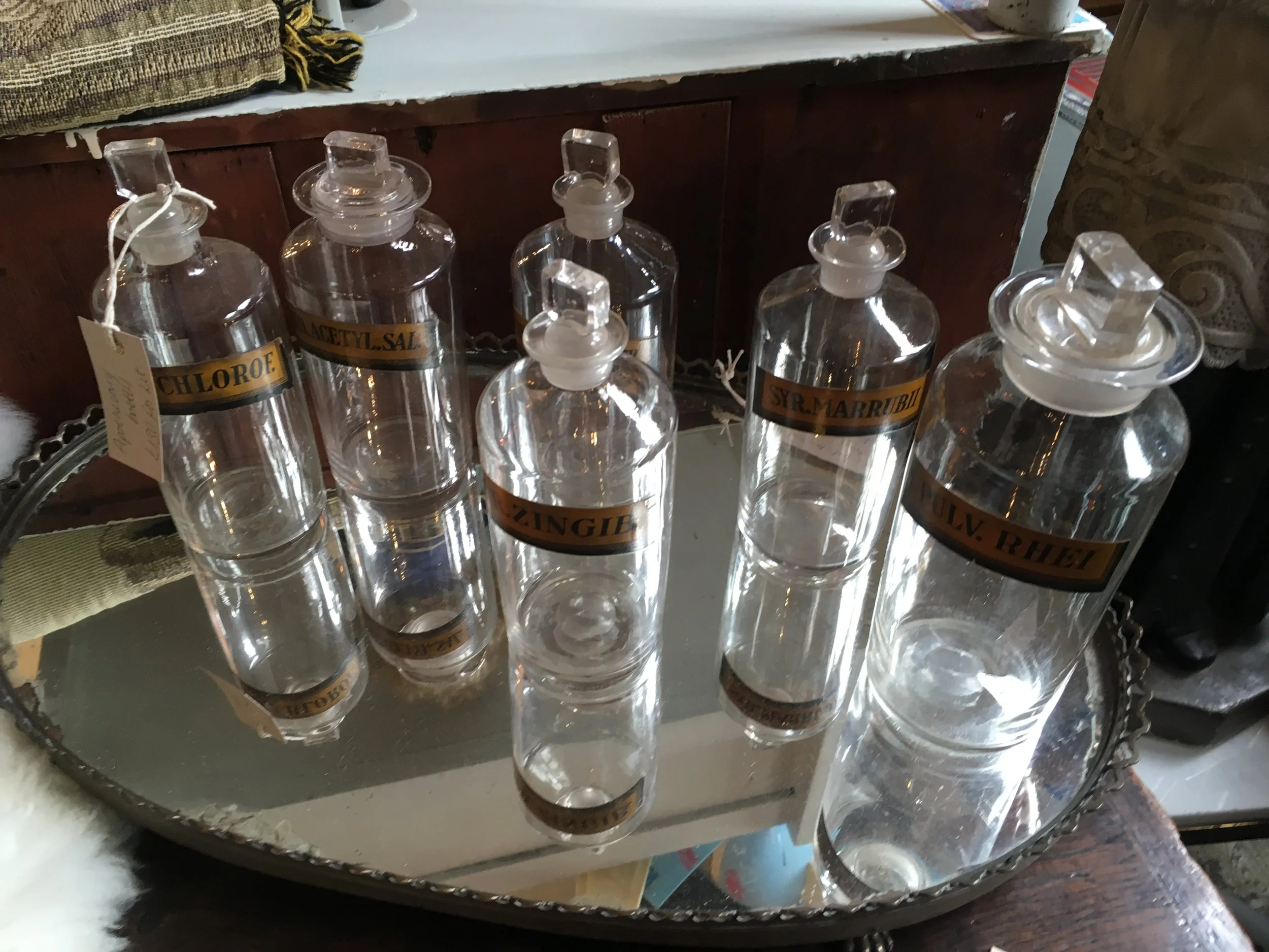 Apothecary bottles