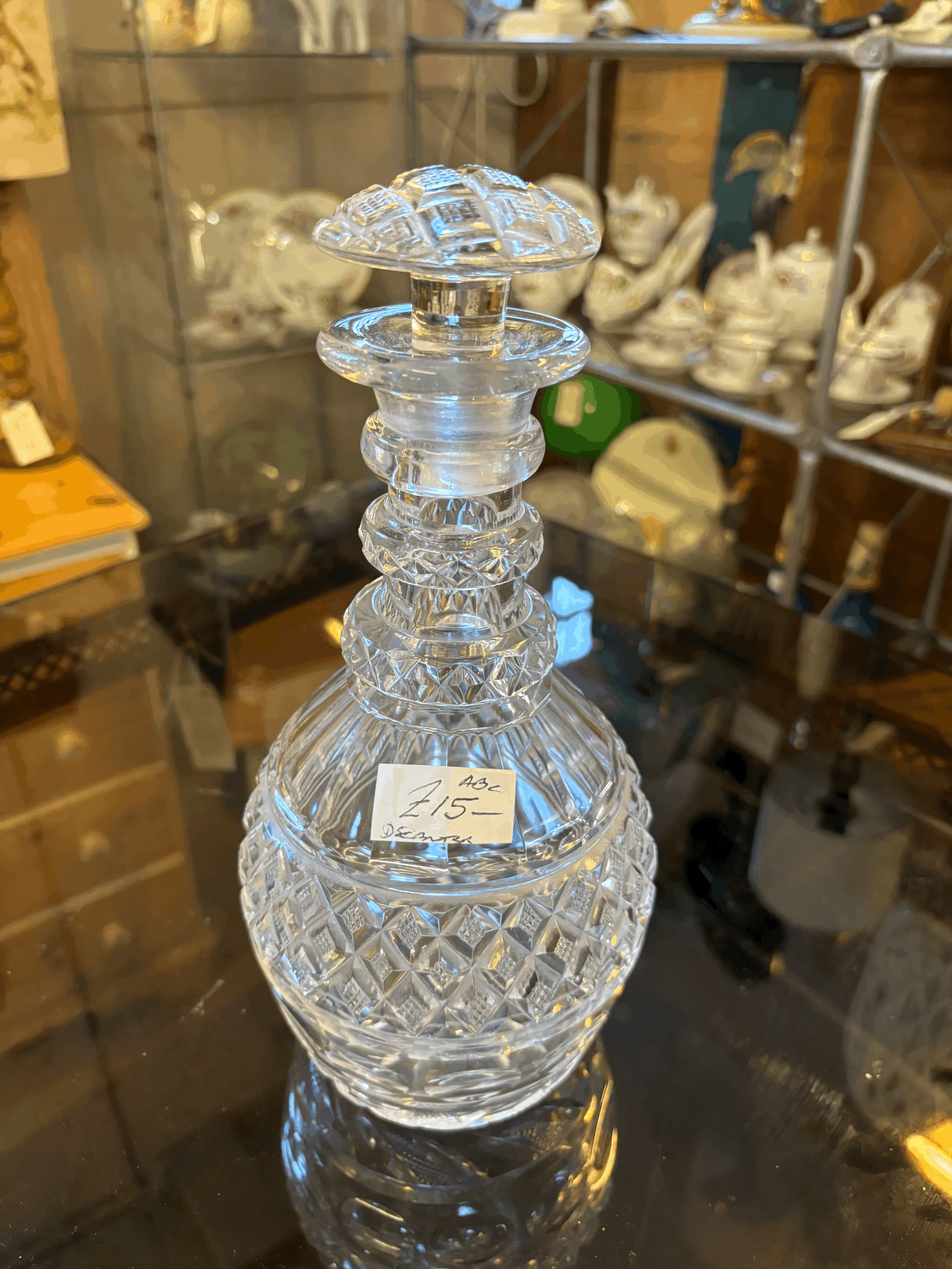 cut glass decanter