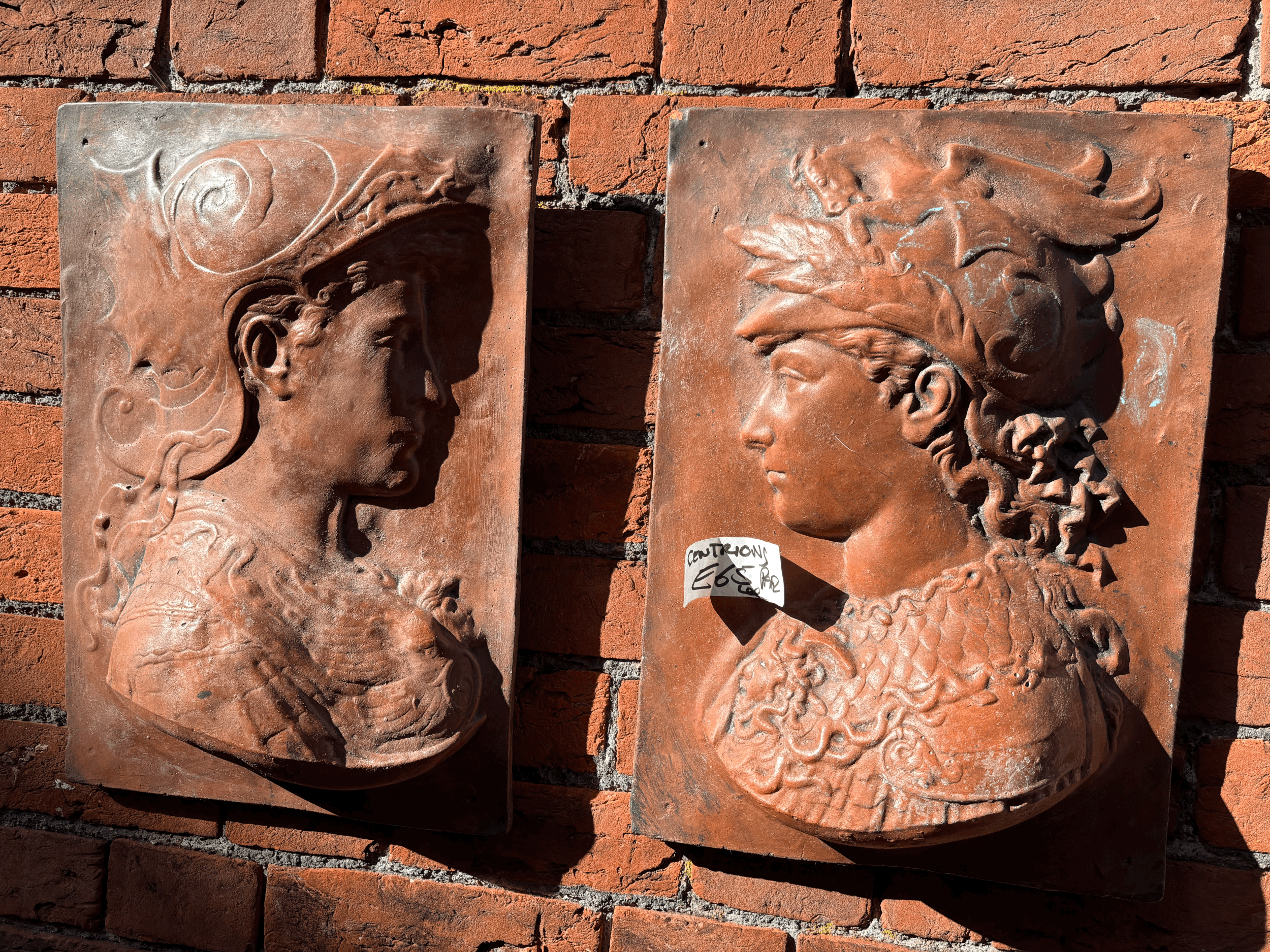 garden wall plaques