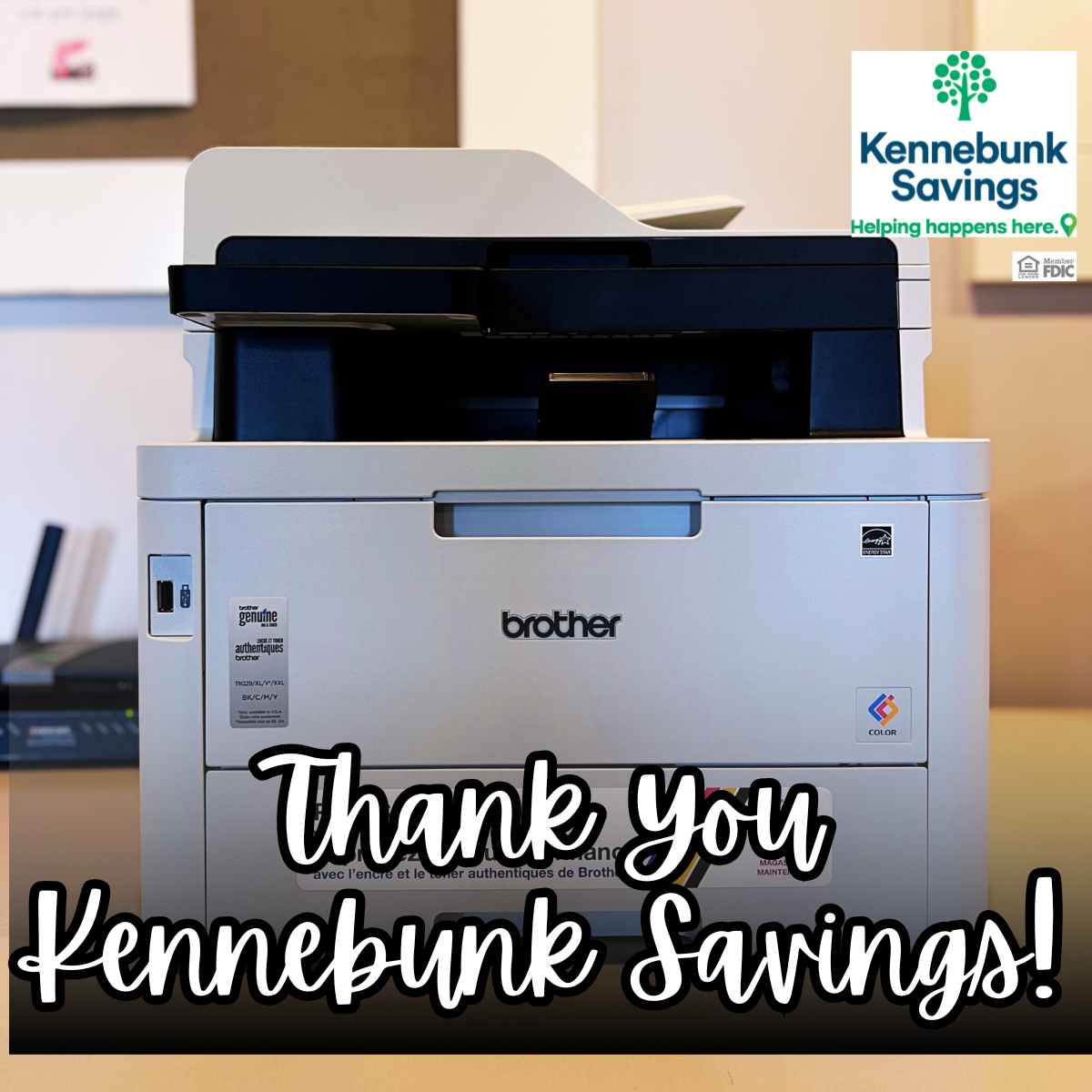 Thank You Kennebunk Savings!