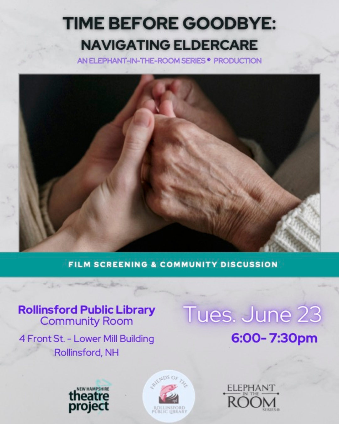 The FRPL Present: Time Before Goodbye - Navigating Eldercare