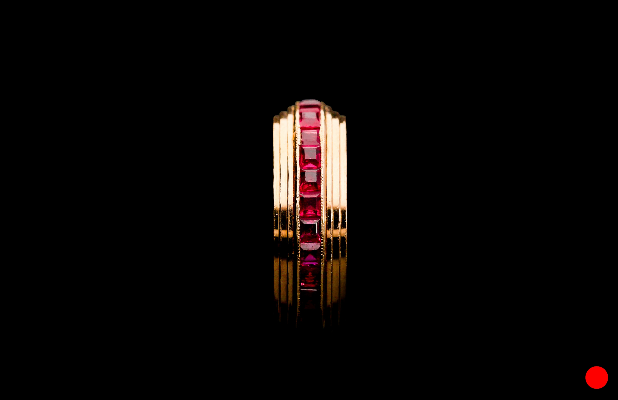 A 1950's calibre cut ruby eternity ring | £2500