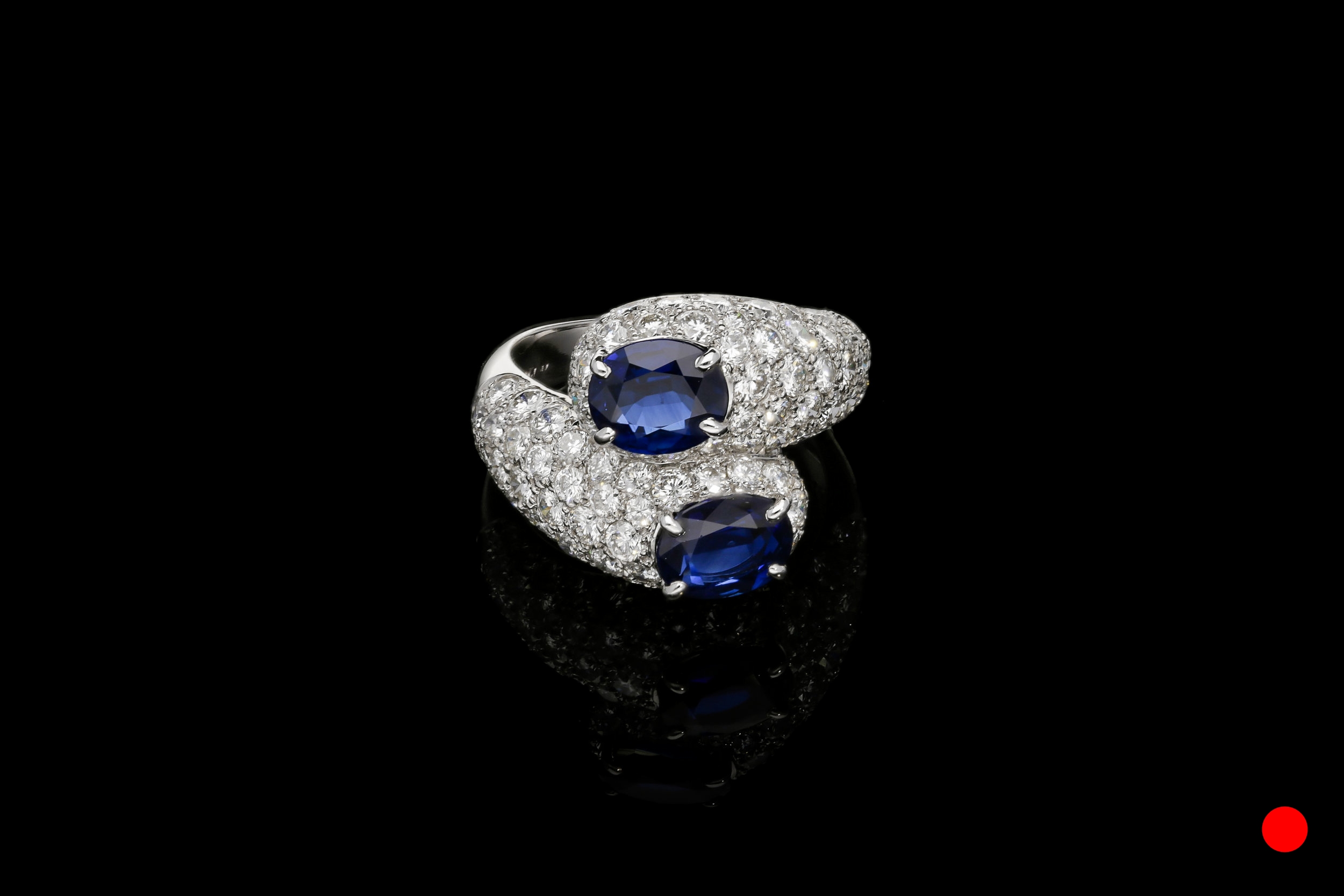 An French 1960's pave set twist ring  | £9850